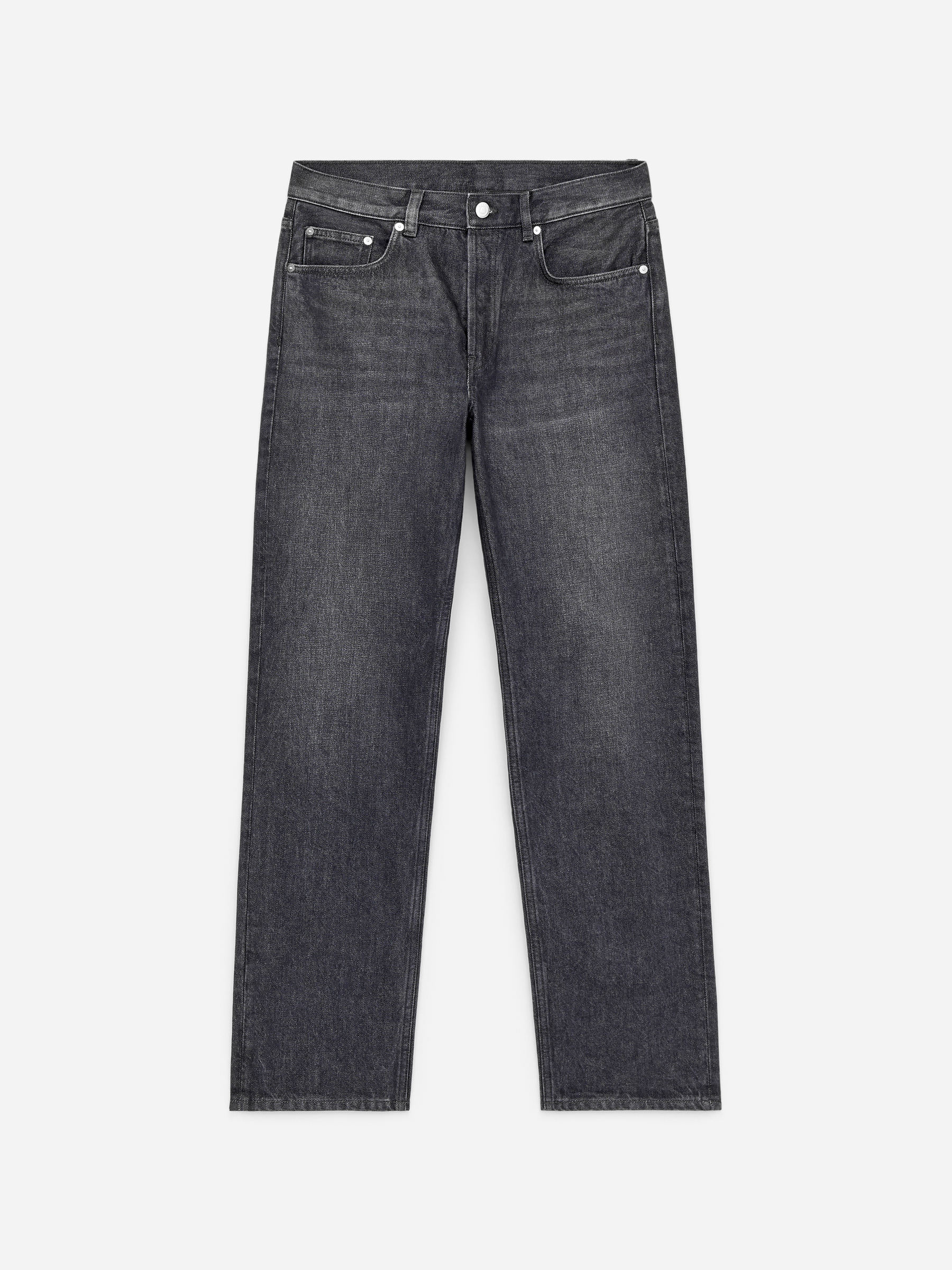 OCEAN Loose Straight Jeans-#706C6F-17681