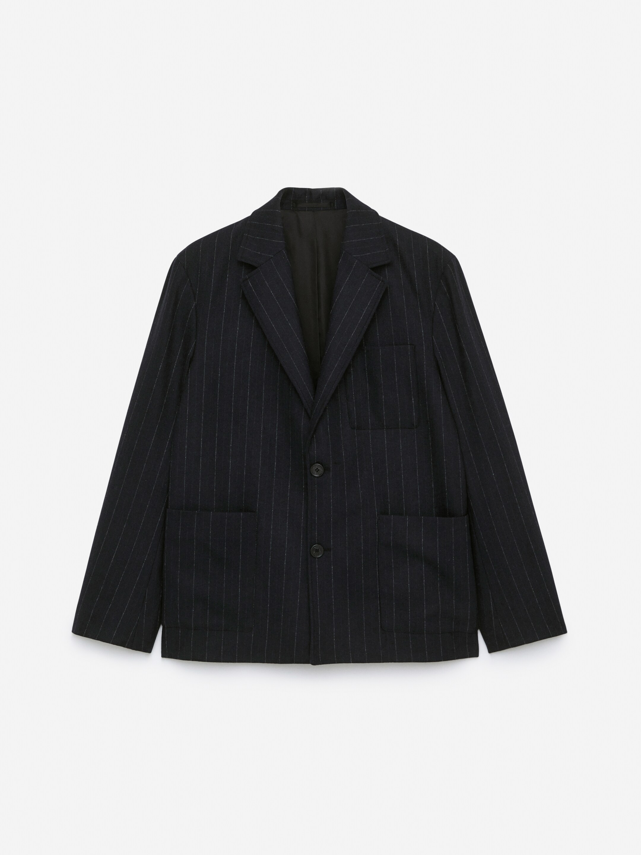 View larger image: Pinstripe Blazer - Dark Blue - Men | H&M GB 1