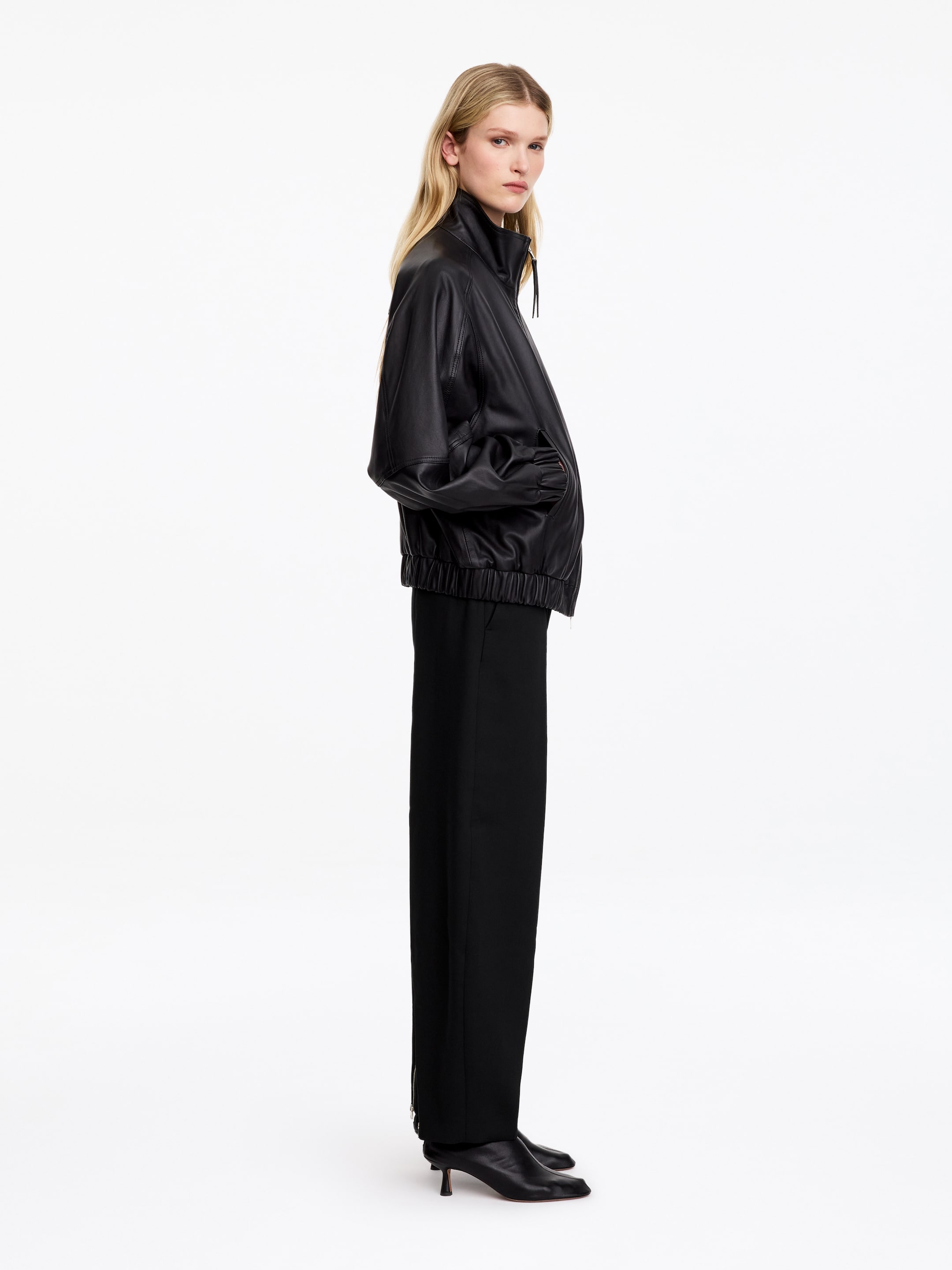 Pantalones barrel con cremallera - Negro - Corte relajado - women - StillMedia/Lookbook - 6