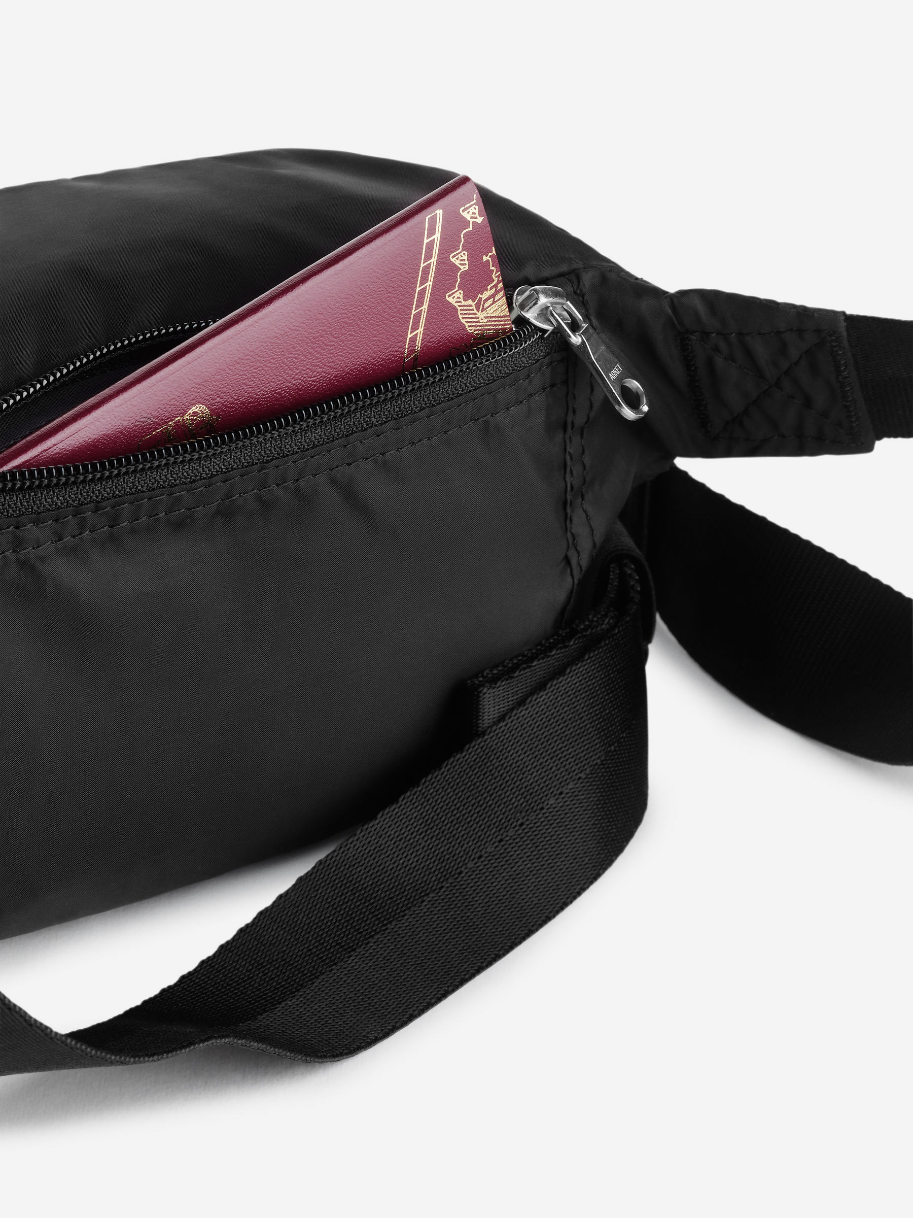 Packable Crossbody Bag - Black - Travel - StillMedia/DescriptiveDetail - 1