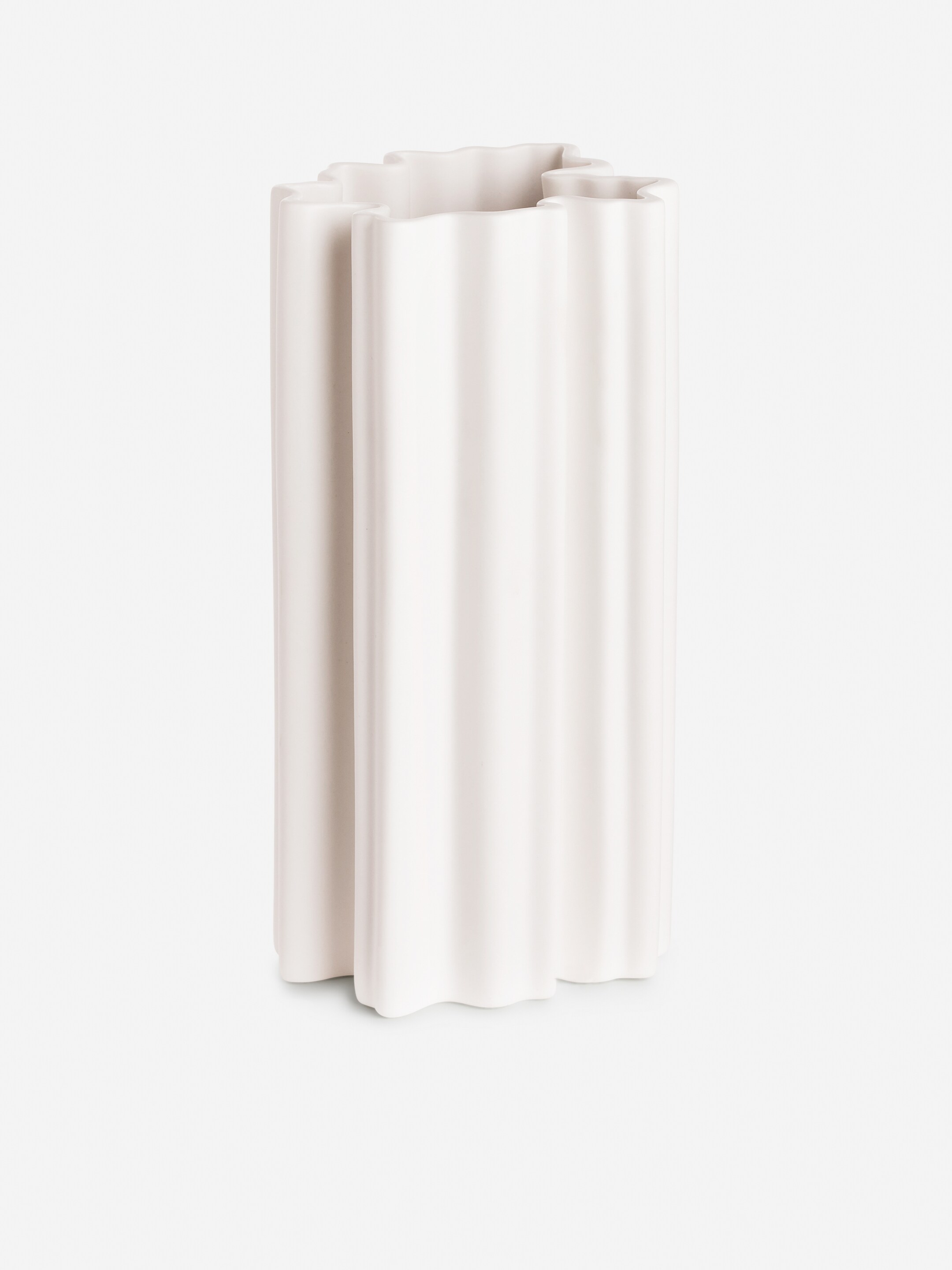 Grösseres Bild ansehen: Vase aus Steingut, 31 cm - Weiß - HOME | H&M CH 3
