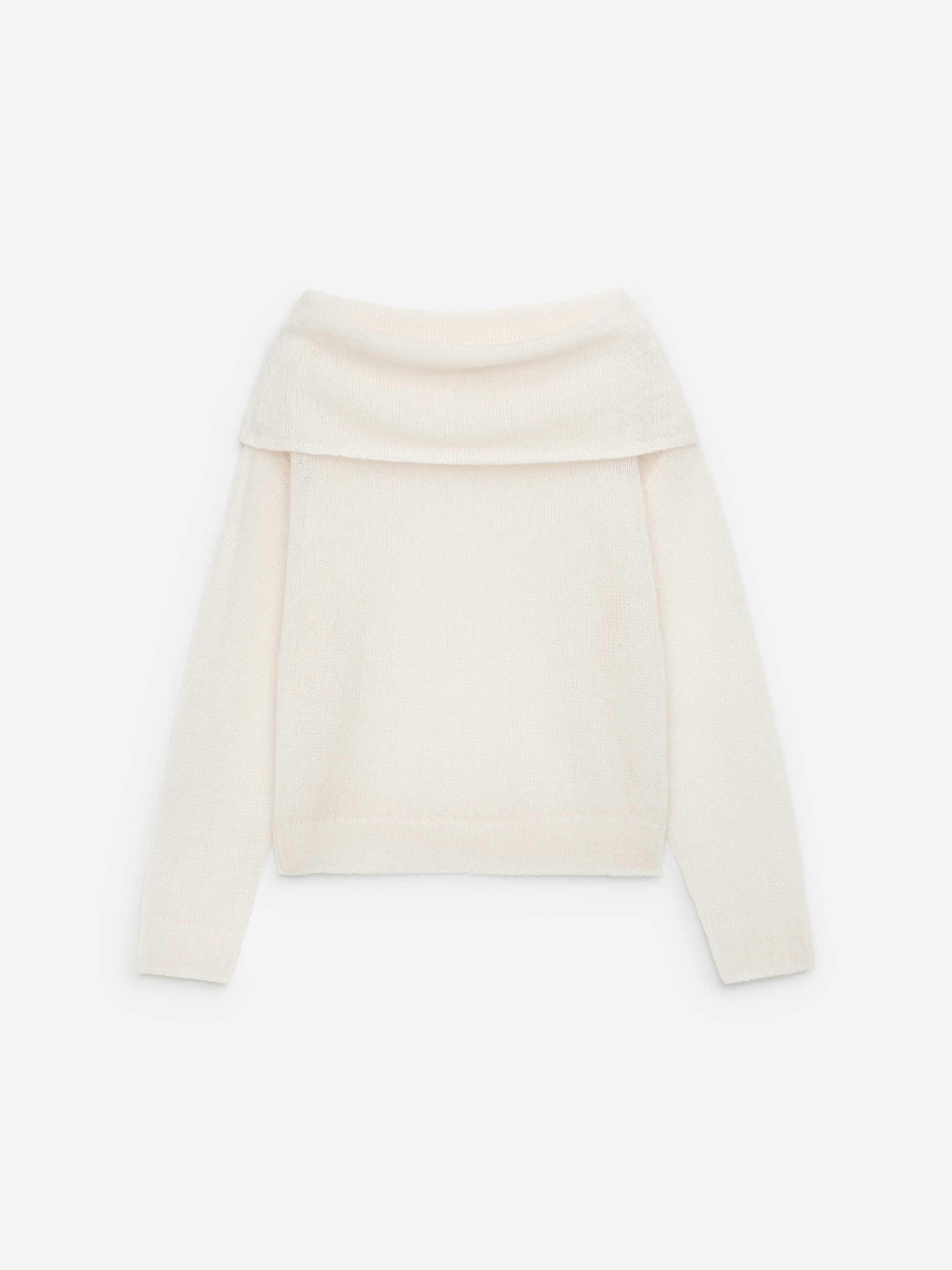Off-Shoulder Jumper - Off White - Regular fit - Women - StillMedia/DescriptiveStillLife - 1
