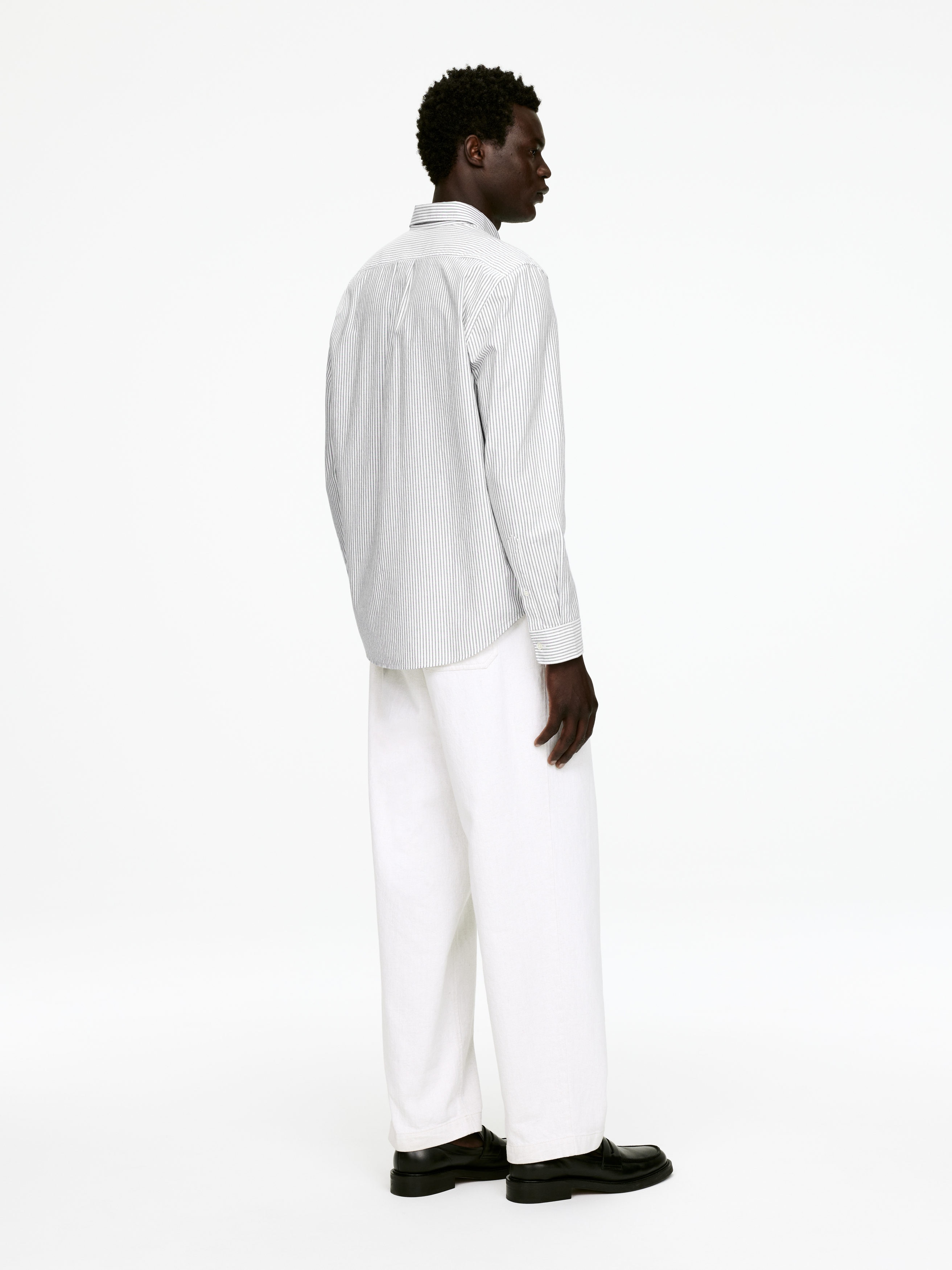 Oxford Shirt - Grey/White - Regular fit - Men - StillMedia/Lookbook - 4