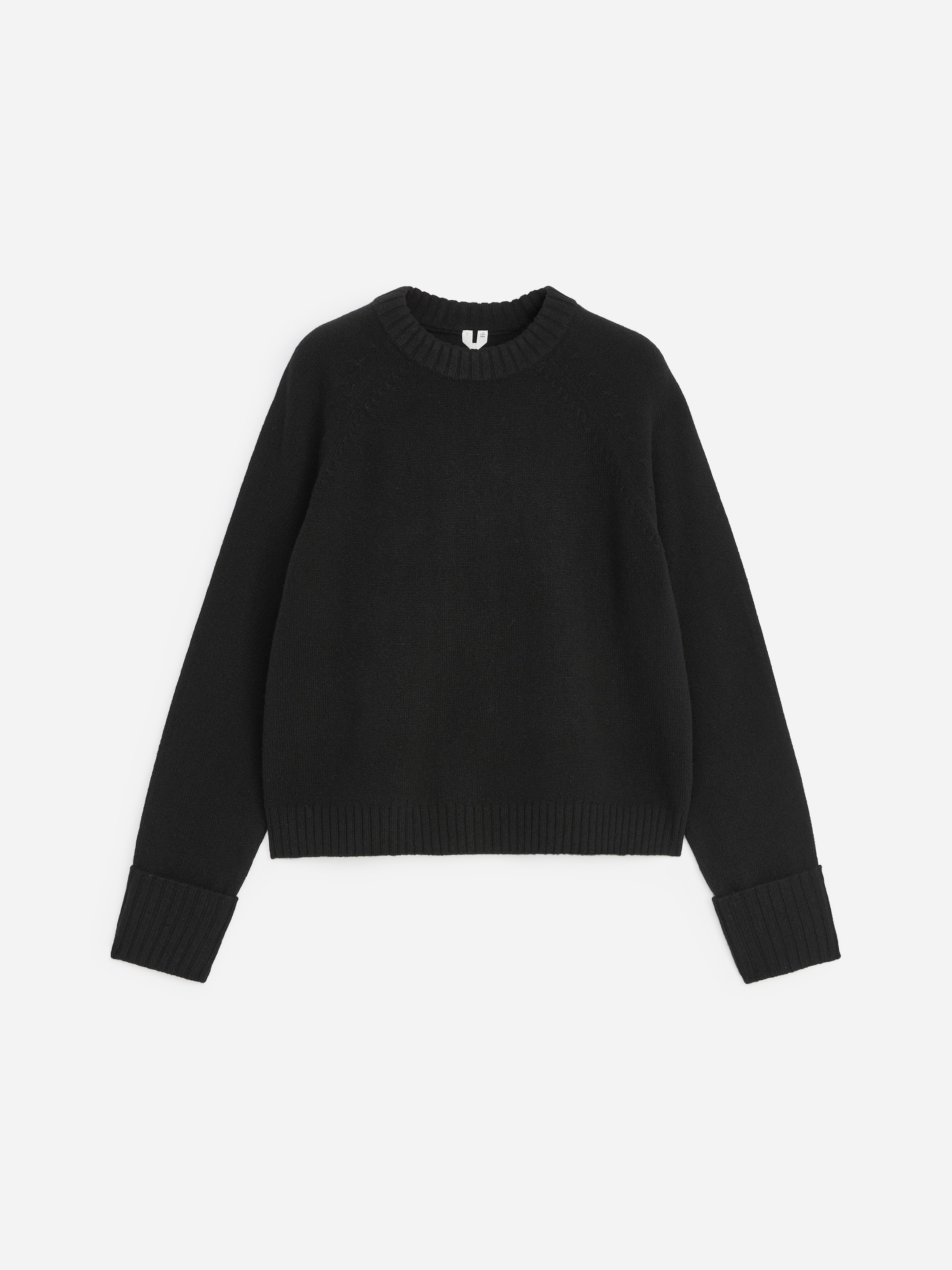 Folded Sleeve Wool Jumper-#272627-19884