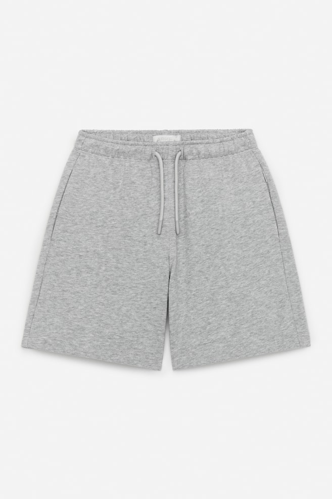 Shorts in maglia - Grigio mélange/Verde kaki/Blu polvere/Ruggine - 1