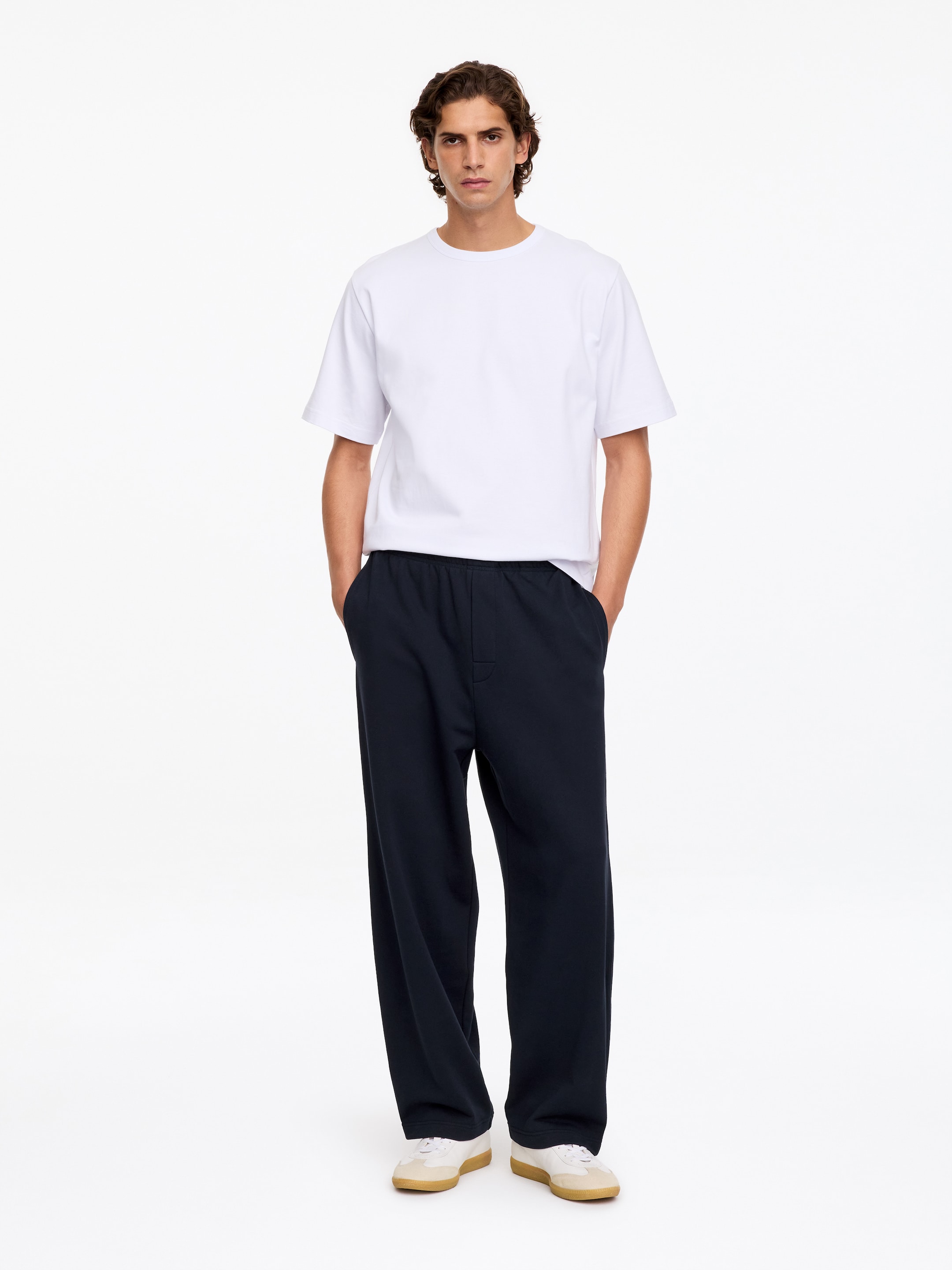 Pantaloni per il tempo libero in jersey-Blue-20953