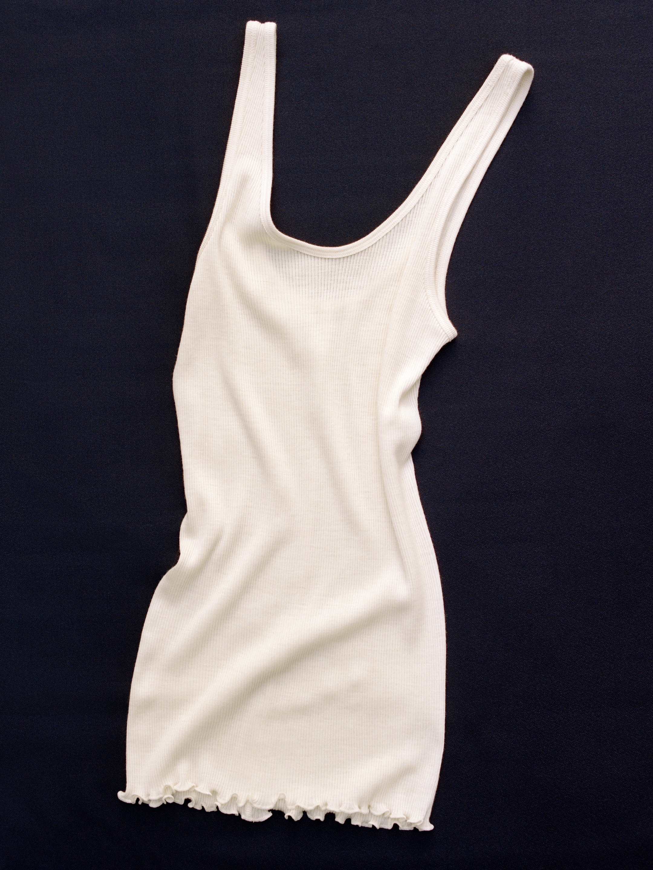 Débardeur en laine et soie - Blanc cassé - Slim fit - women - StillMedia/Environmental - 1