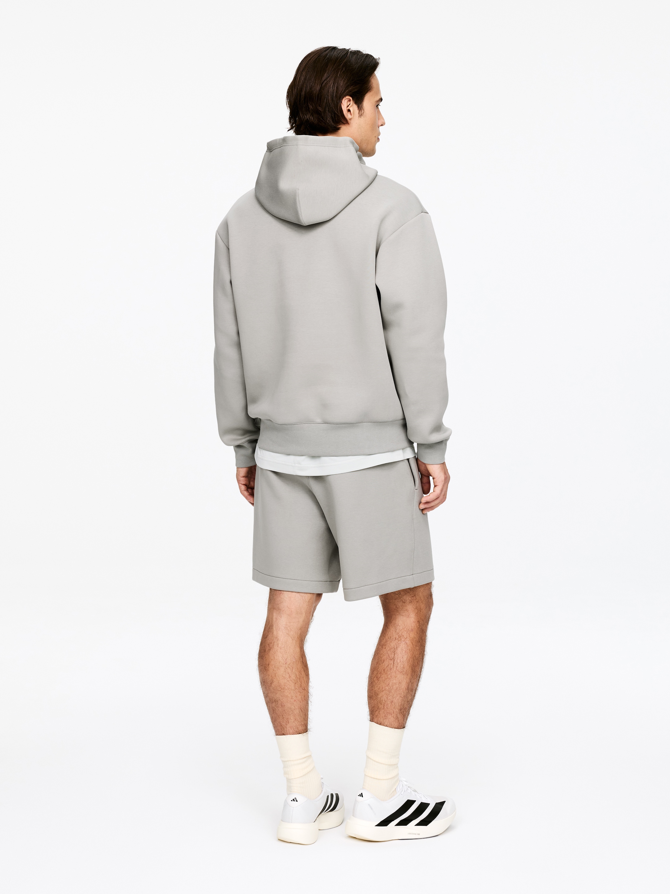 Sweat à capuche ARKET ACTIVE - Taupe - Loose fit - Homme - StillMedia/Lookbook - 5
