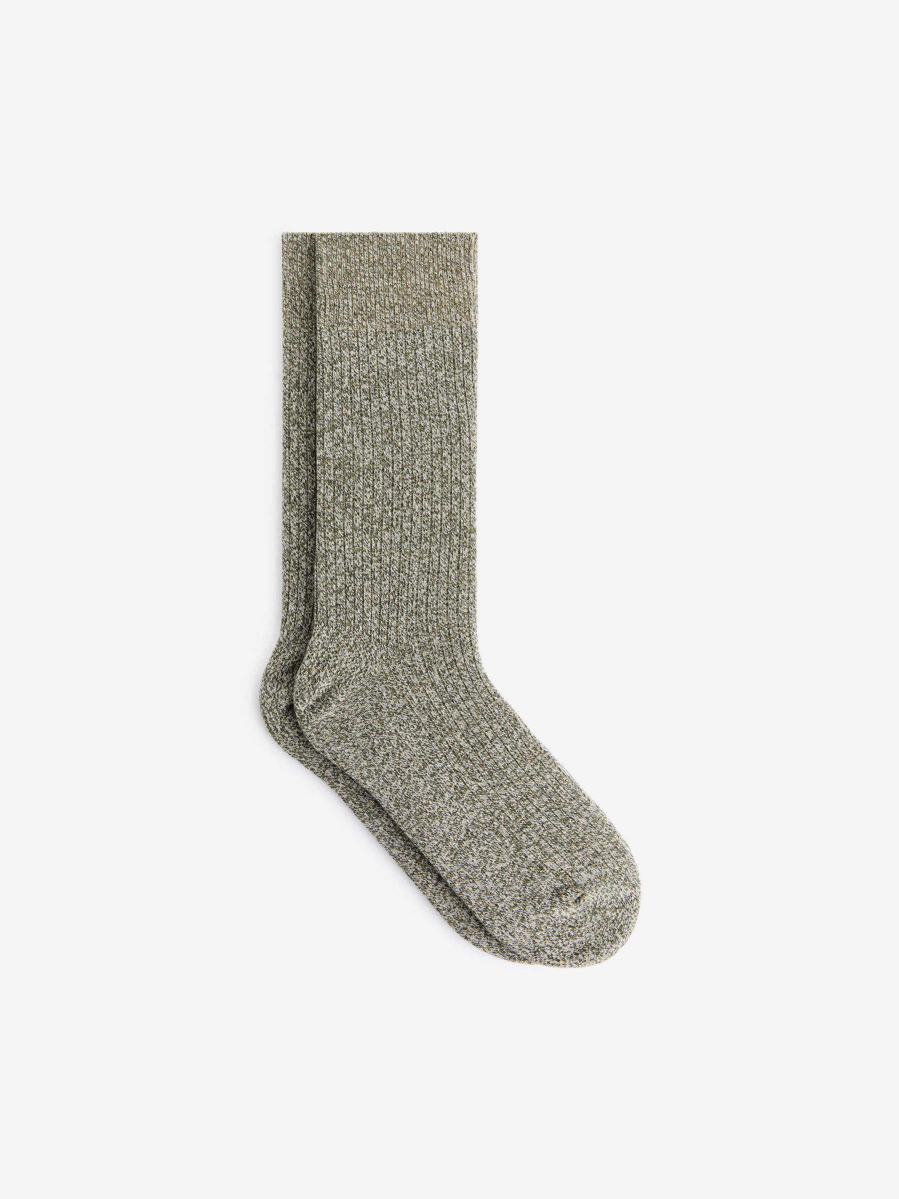 Gerippte Socken aus Supima-Baumwolle - Dunkelgrün, meliert - Regular Fit - Herren - StillMedia/DescriptiveStillLife - 3