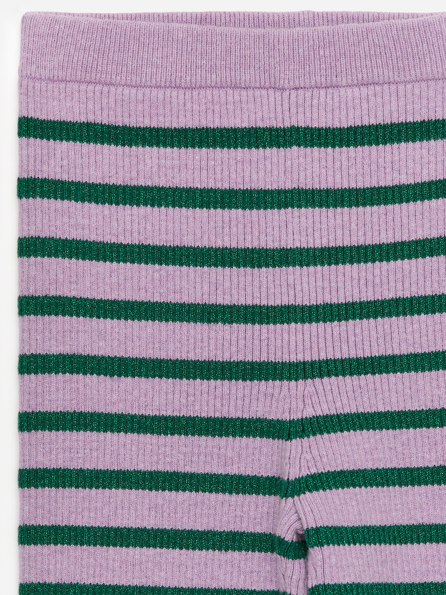 Leggings aus Baumwolle und Wolle - Flieder/Grün - 3