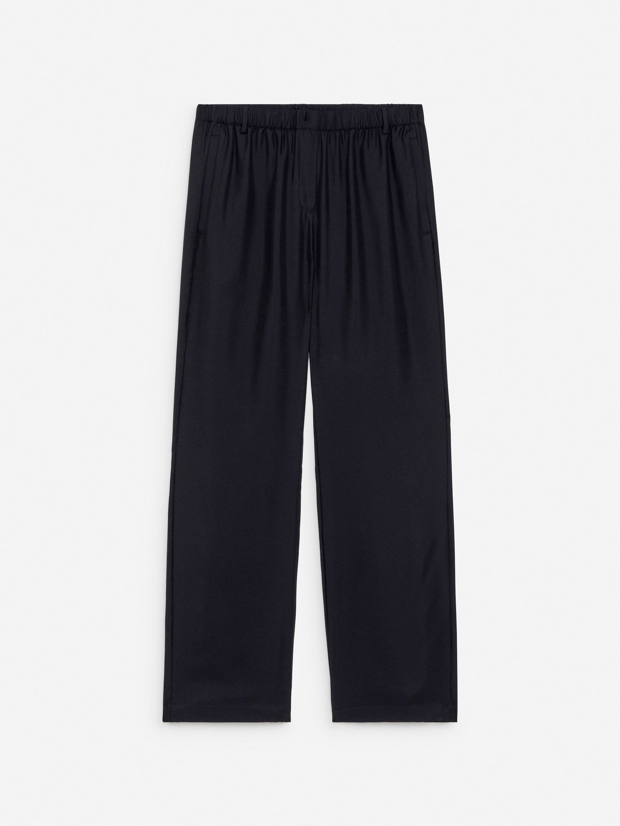 Silk Twill Trousers - Black - Regular fit - Women - StillMedia/DescriptiveStillLife - 1
