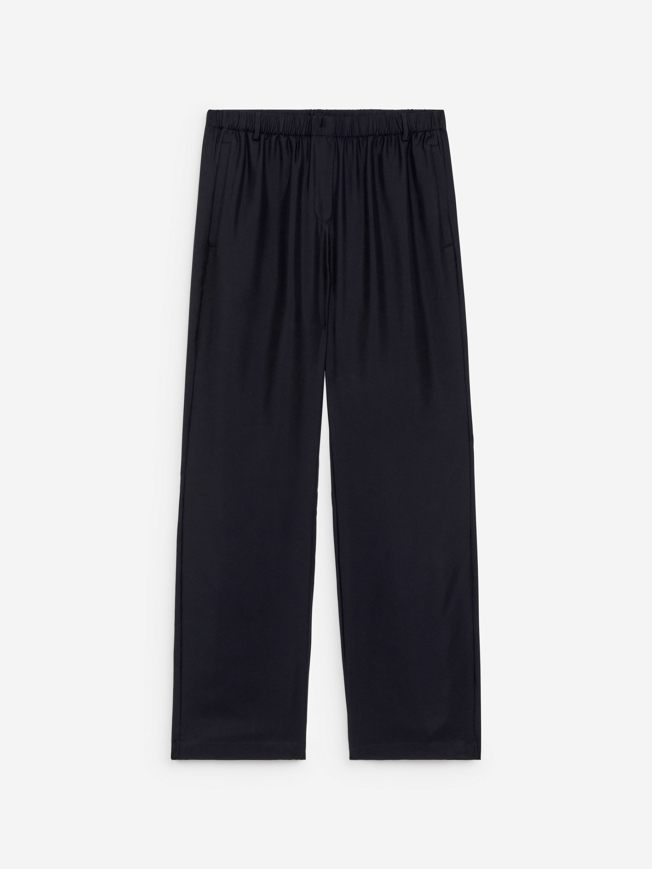 Silk Twill Trousers-#363638-16827