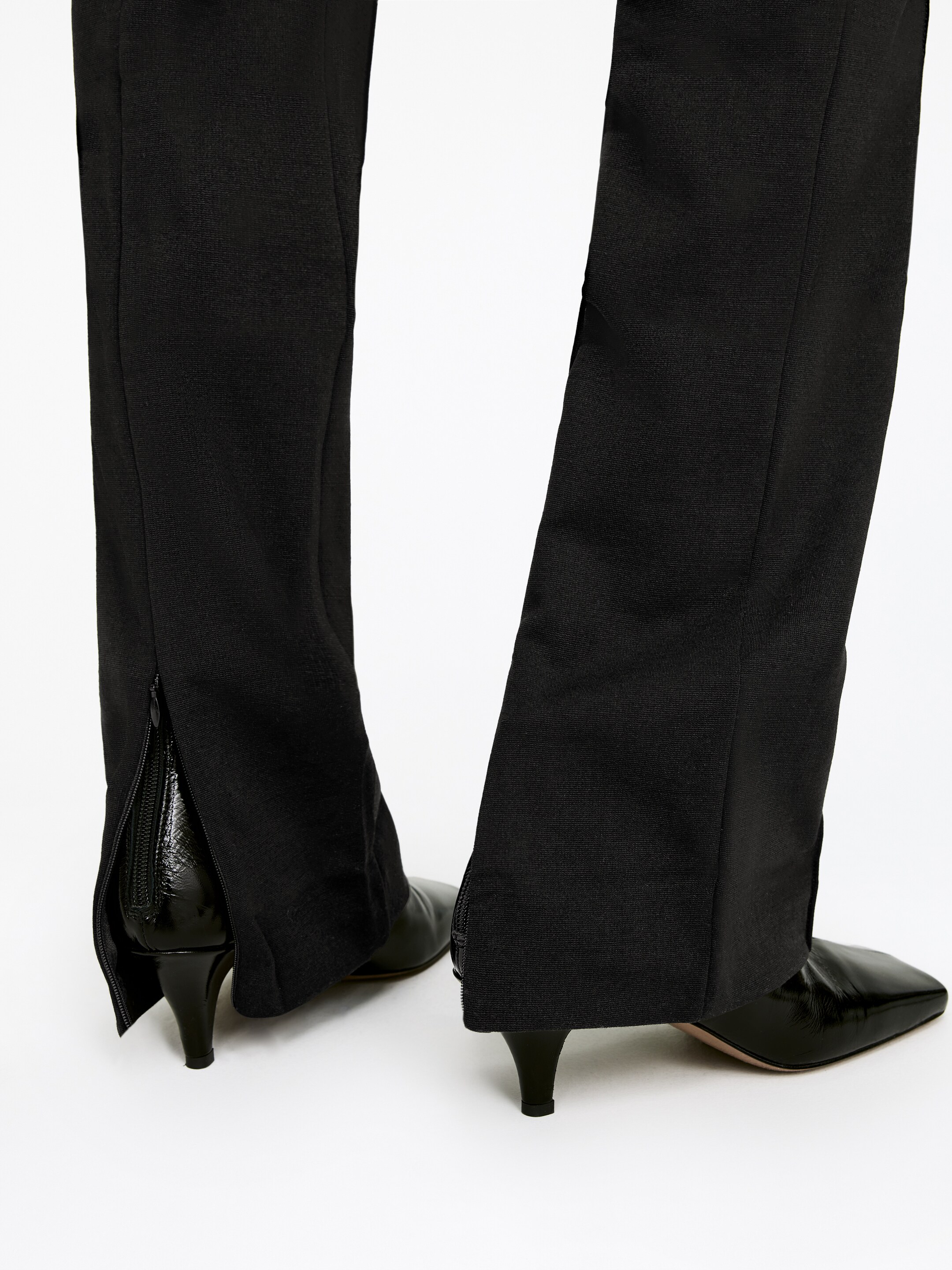Ingrandisci l'immagine: Stretch Zip-Detail Trousers - Black - DONNA | H&M CH 3