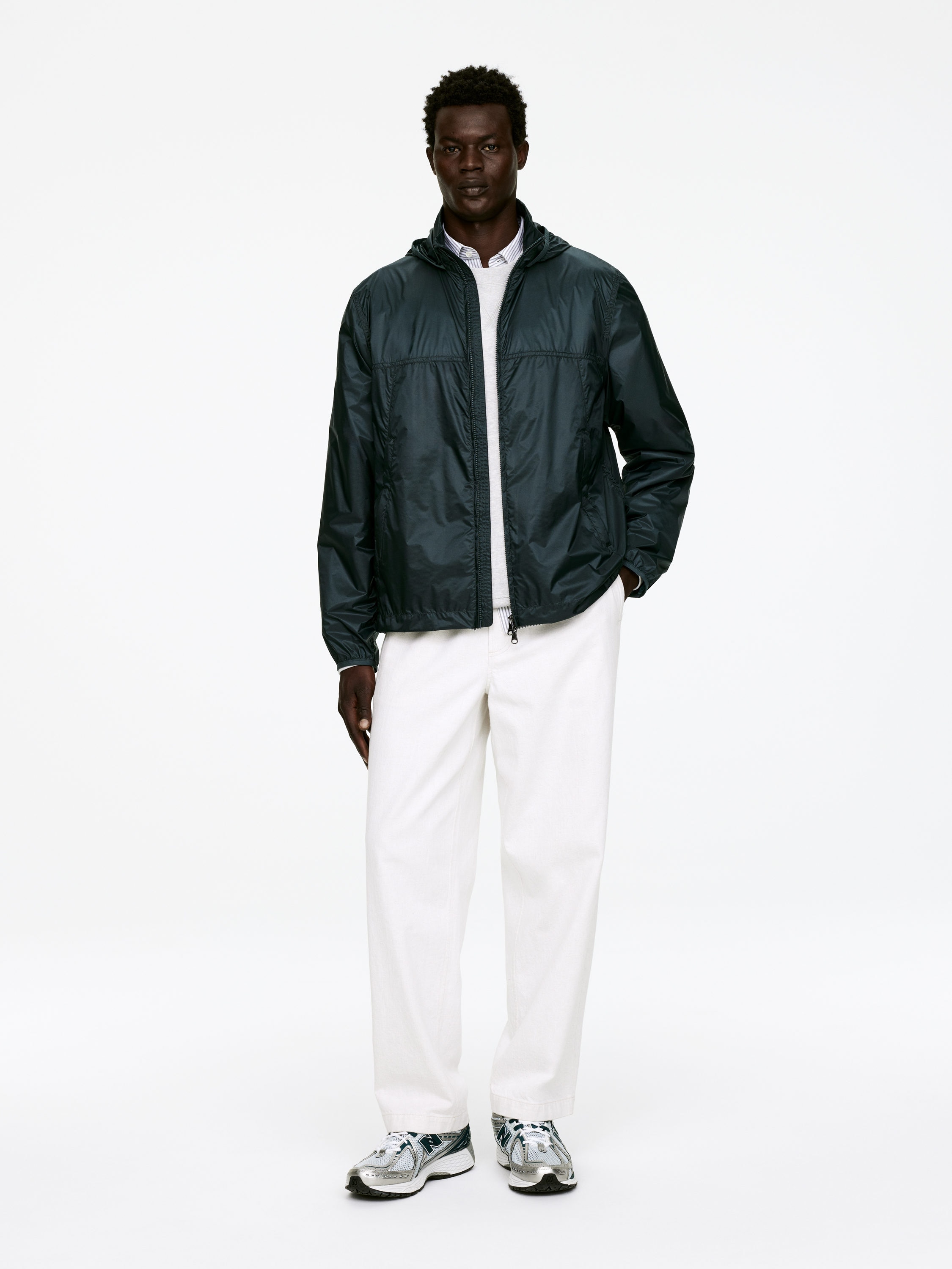 Nylon Windbreaker-#39444B-15766