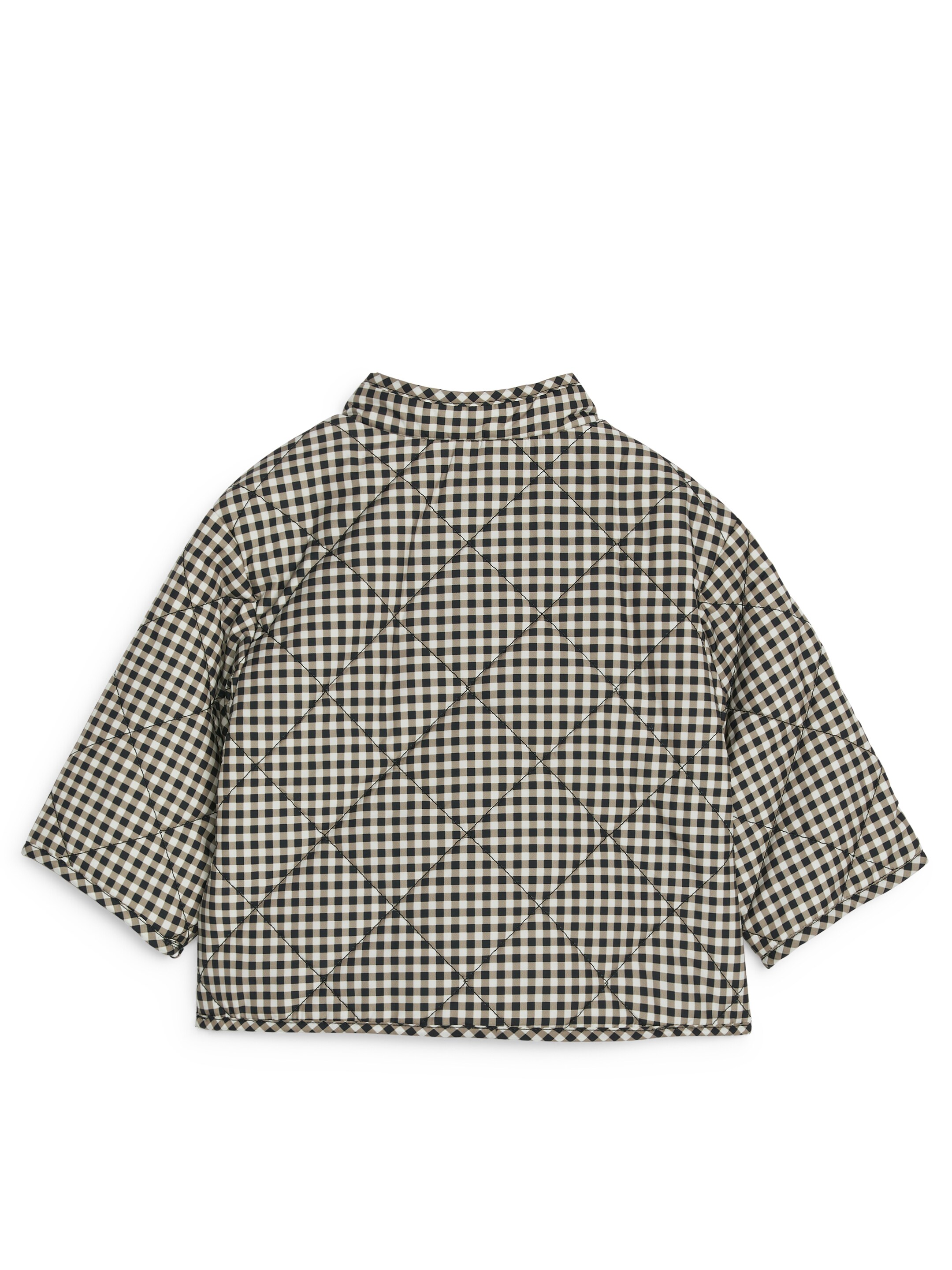 Visa större bild: Quiltad jacka - Vit/svart - BARN | H&M FI 2