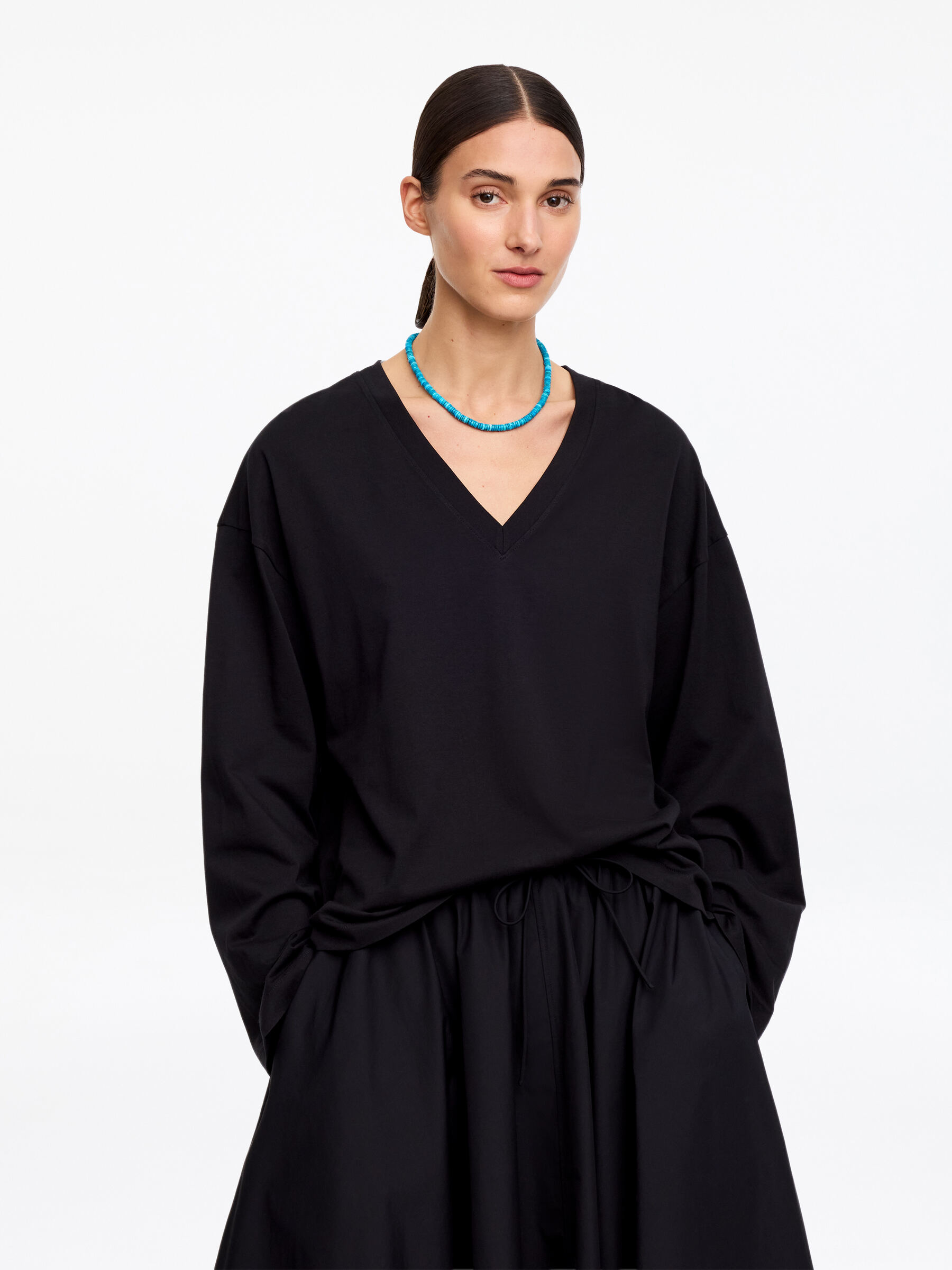 Turquoise Stone Necklace - Turquoise - Women - StillMedia/Lookbook - 3