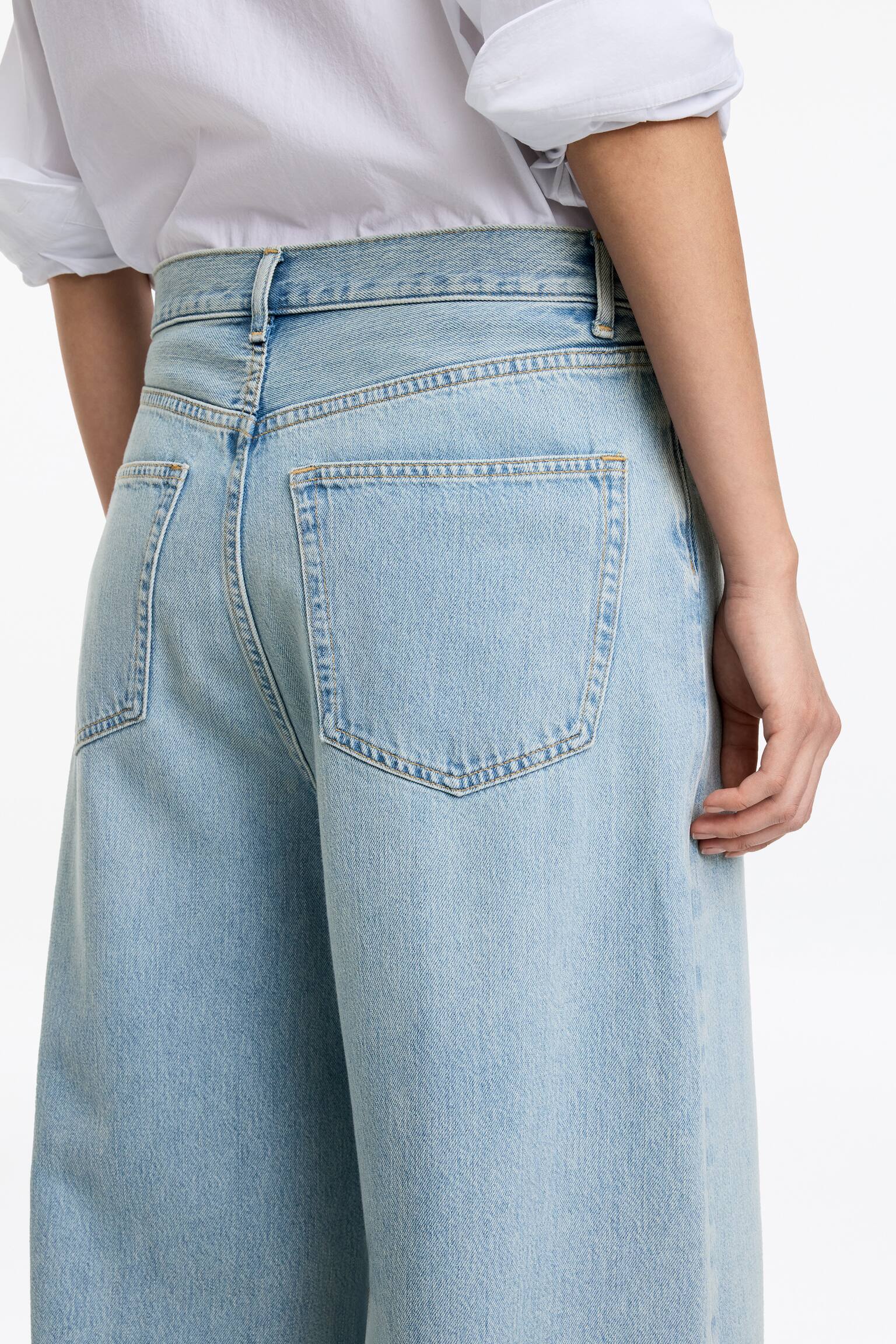 Jean large oversize CEDAR - Bleu ciel/Blanc/Bleu - 5