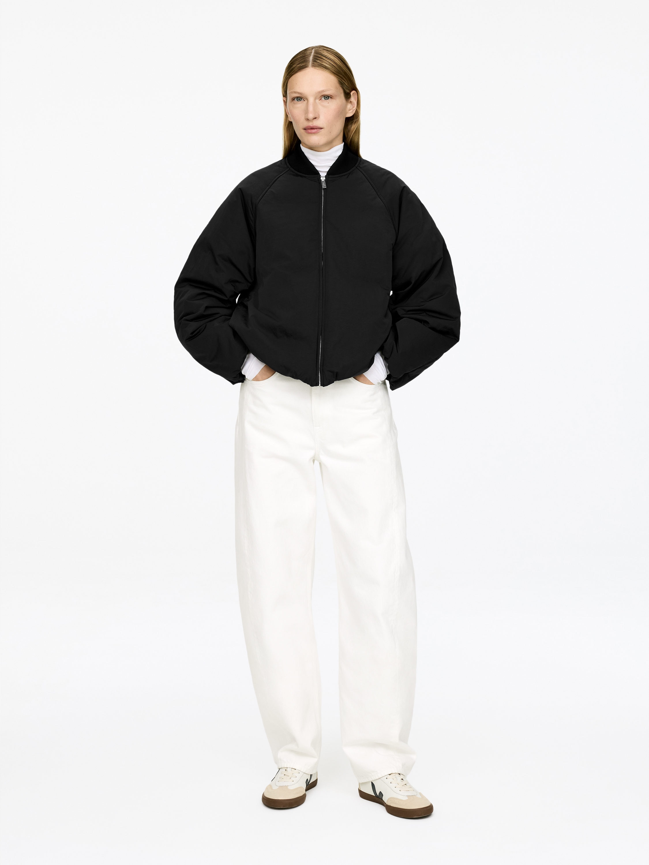 Upcycled Down Cropped Jacket-#272627-17248