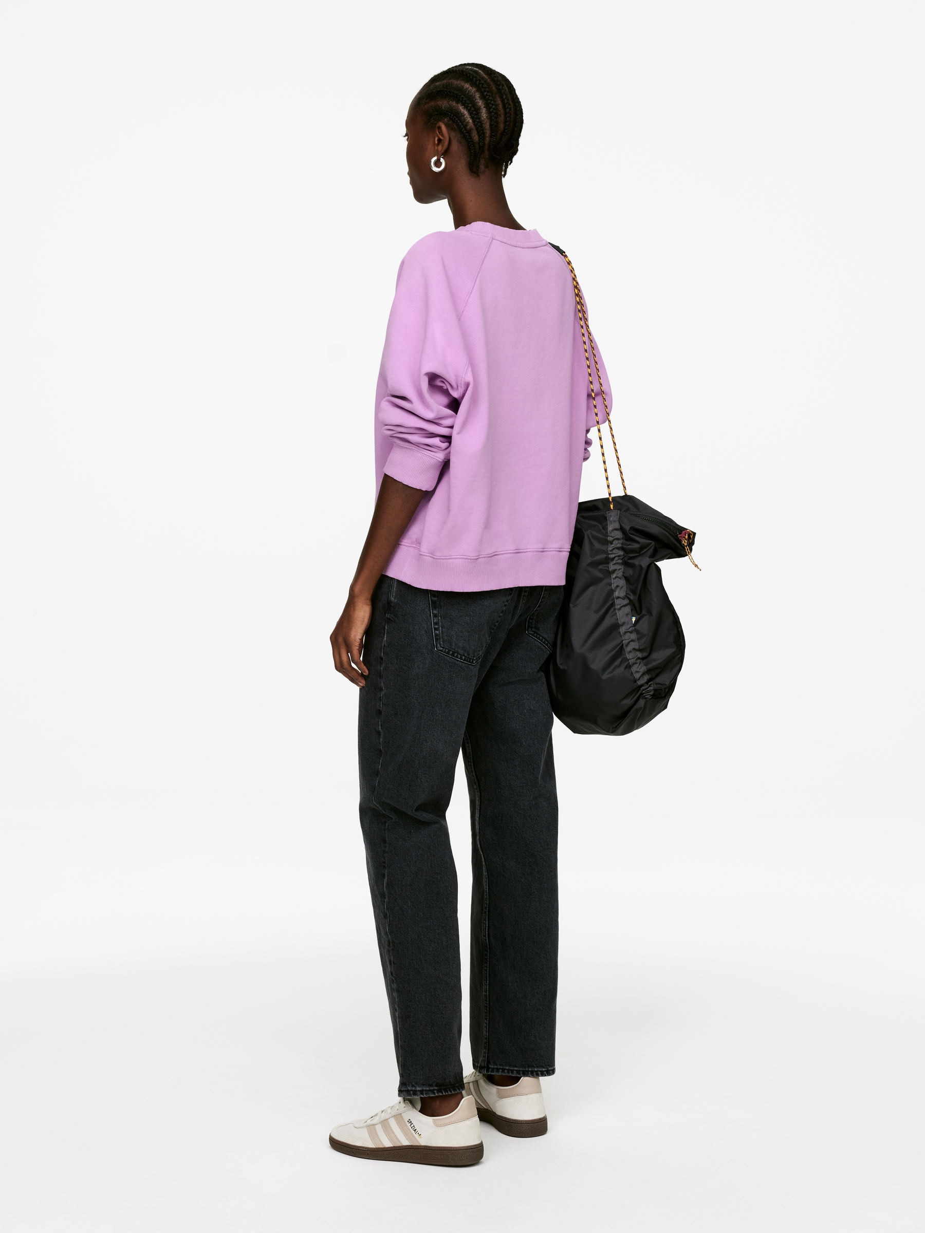 Terry Sweatshirt - Lilac - Regular fit - Women - StillMedia/Lookbook - 3
