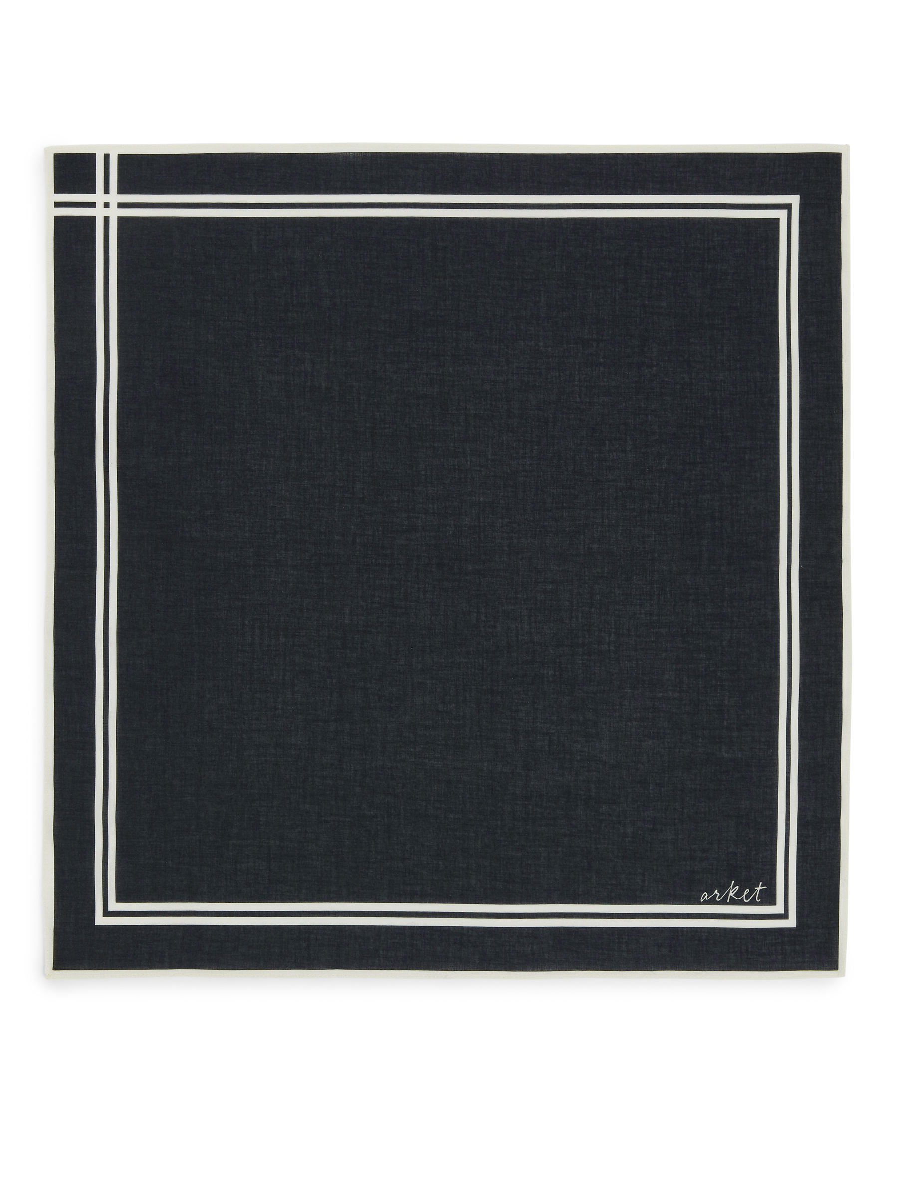 Bomullsbandana - Mörkblå/off-white - Men - StillMedia/DescriptiveStillLife - 2