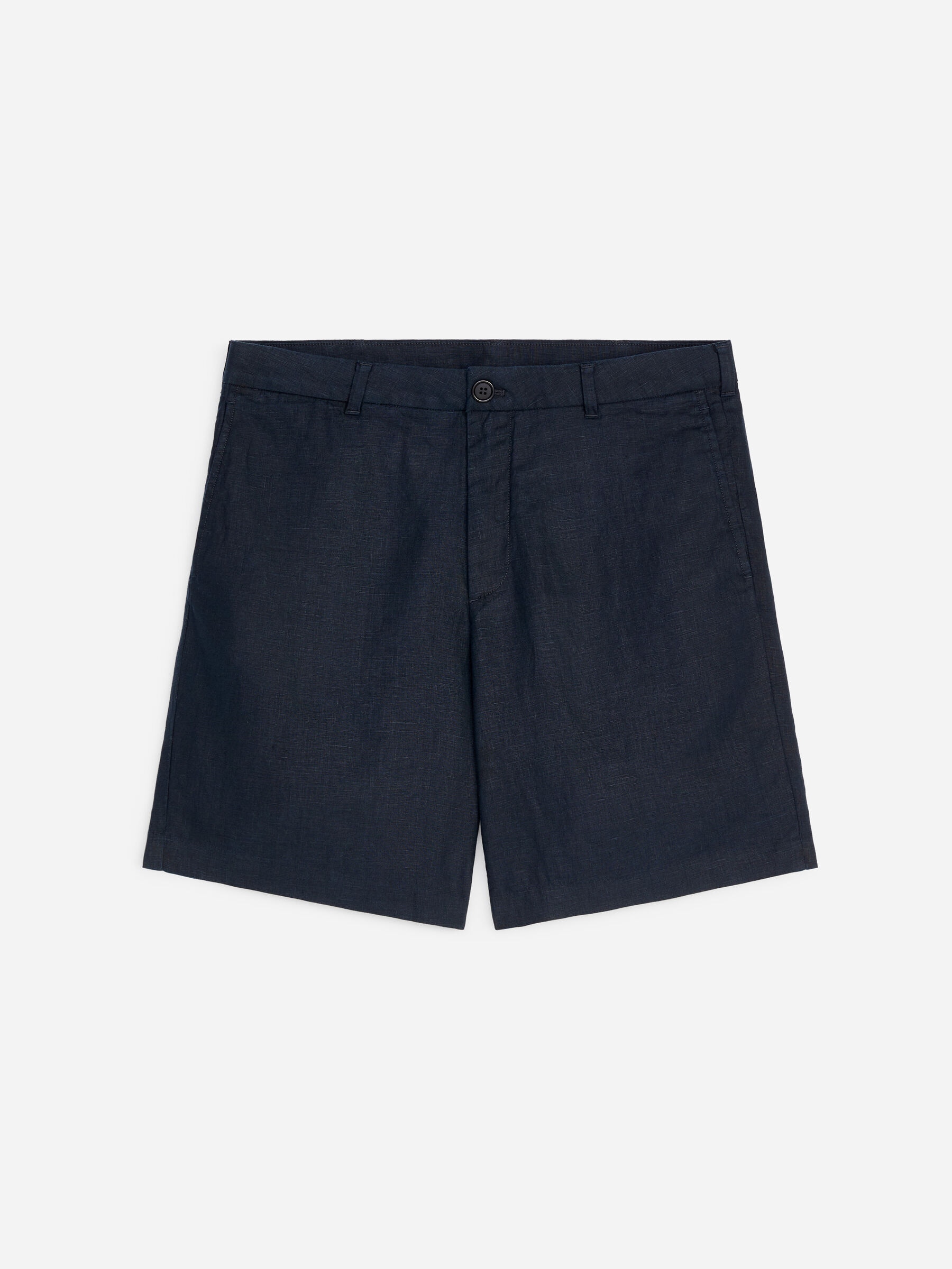Linen Shorts - Dark Blue - Regular fit - Men - StillMedia/DescriptiveStillLife - 1