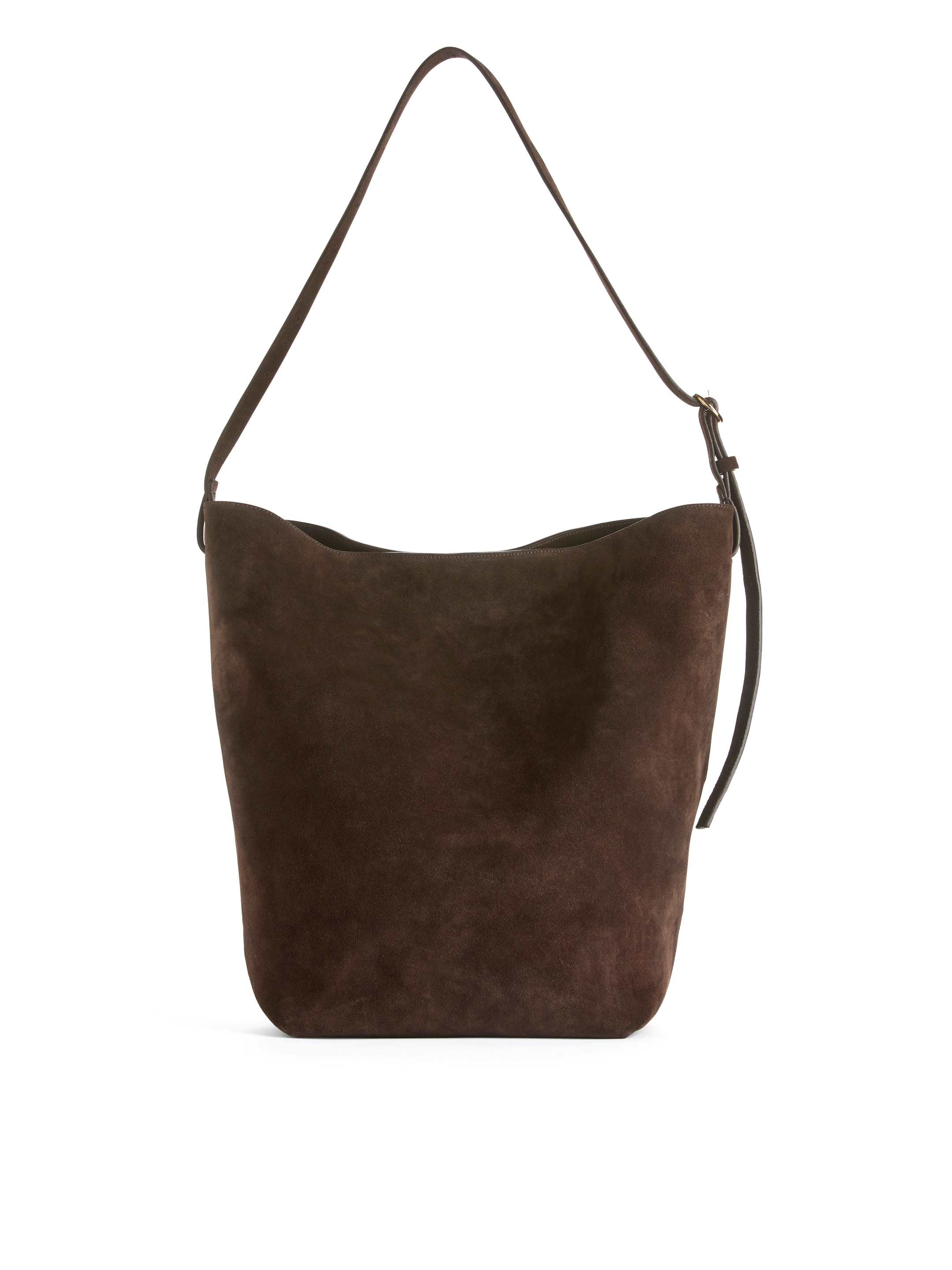 View larger image: Suede Tote Bag - Dark Brown - Ladies | H&M GB 4