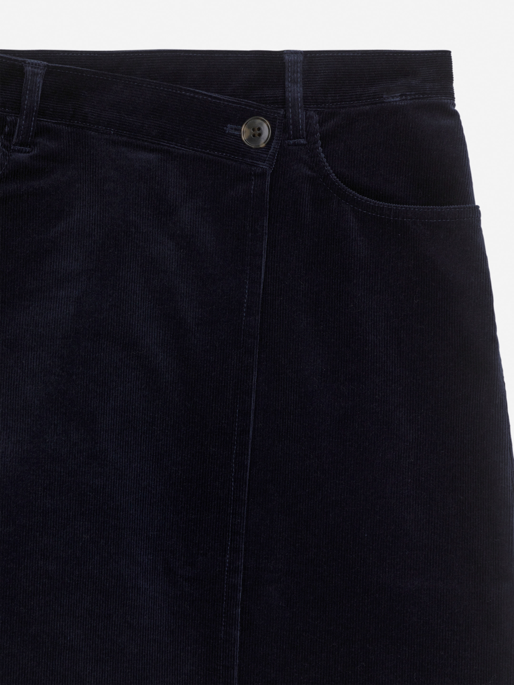Falda cruzada de pana - Azul oscuro - Corte estándar - Women - StillMedia/DescriptiveDetail - 8