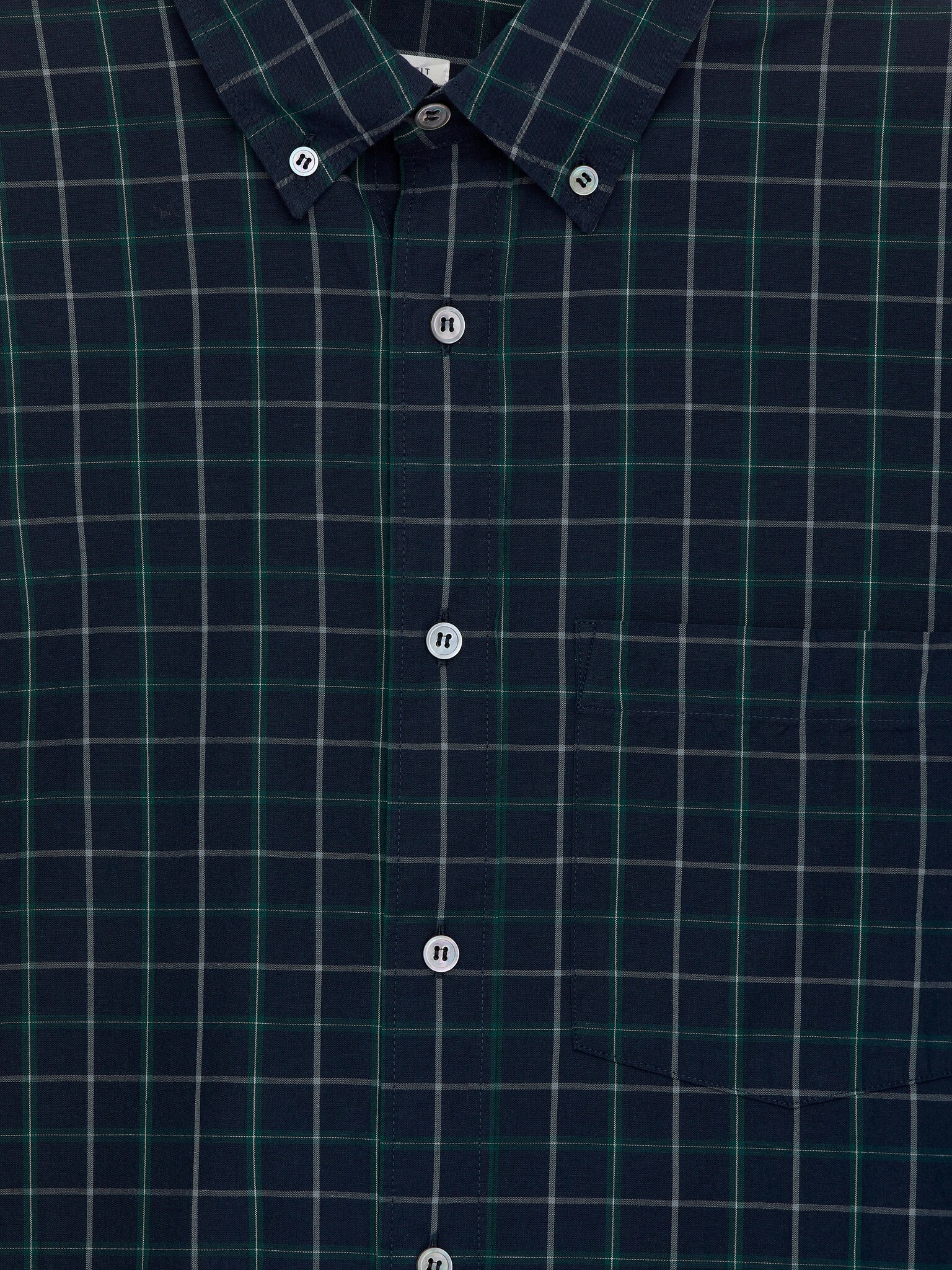 Chemise décontractée en coton - Bleu foncé/Vert - 6