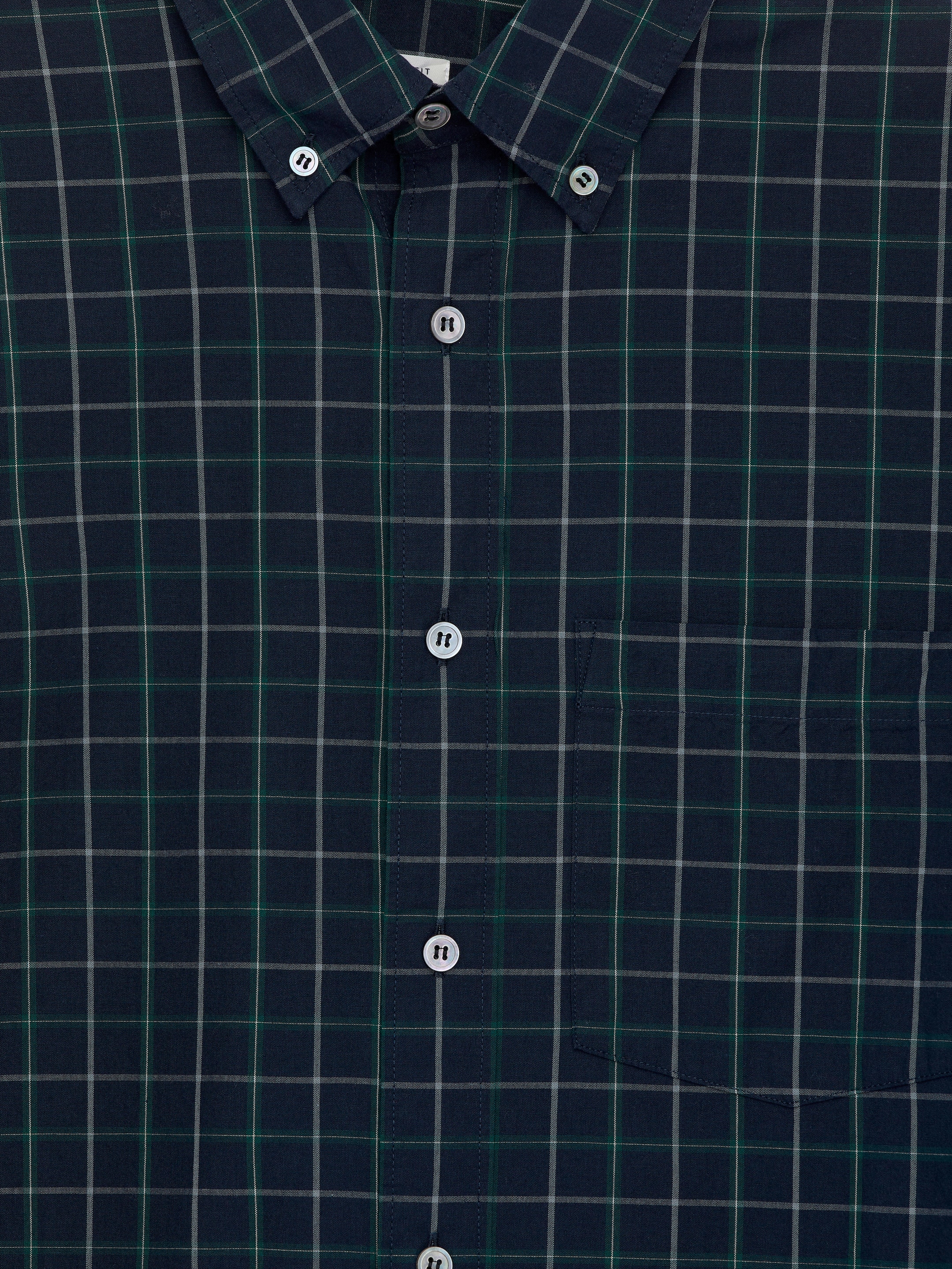 Grotere afbeelding bekijken: Ruimvallend katoenen overhemd - Donkerblauw/groen - HEREN | H&M NL 6
