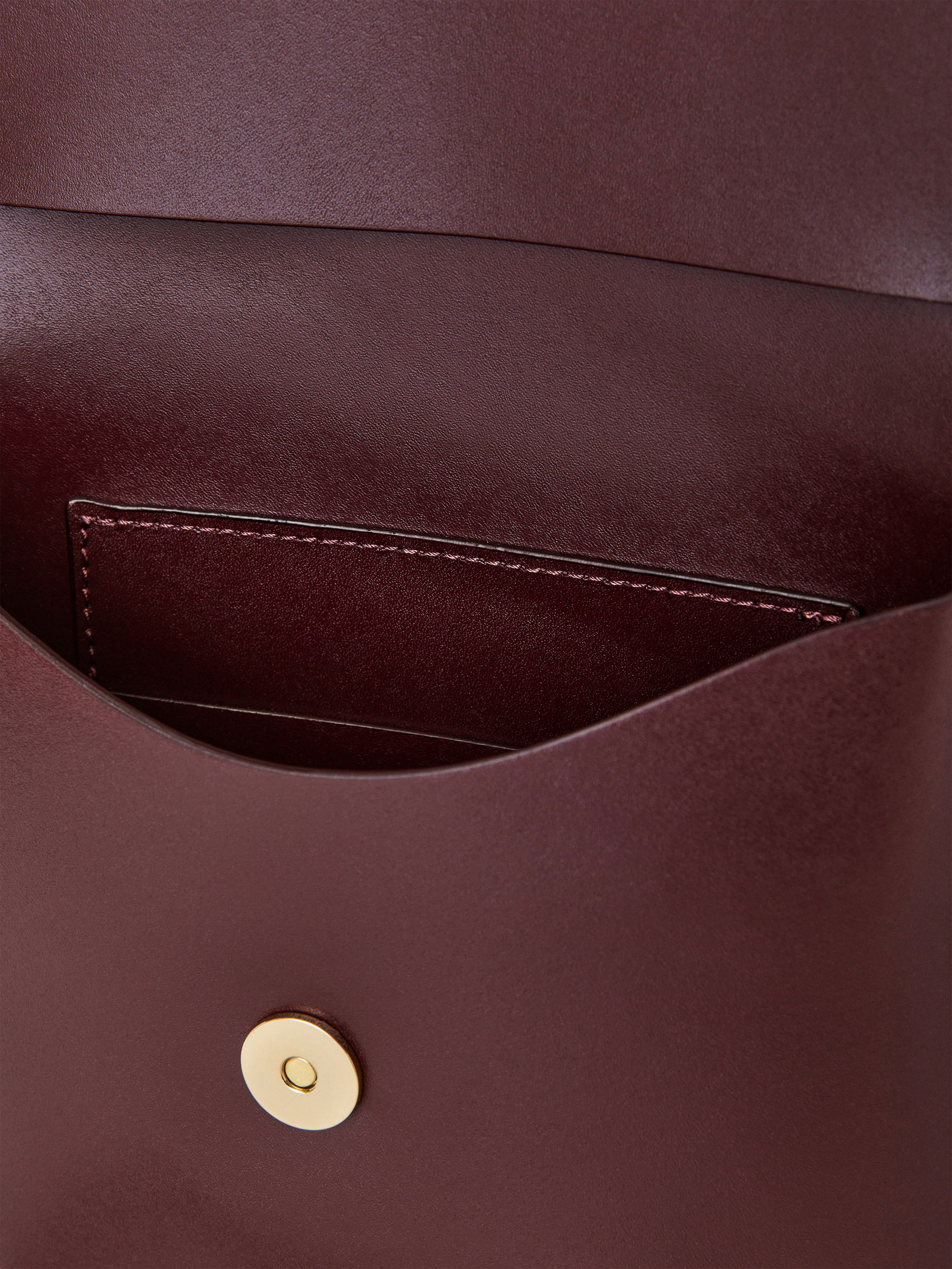 Sac en cuir à bandoulière - Rouge foncé - Femme - StillMedia/DescriptiveDetail - 4