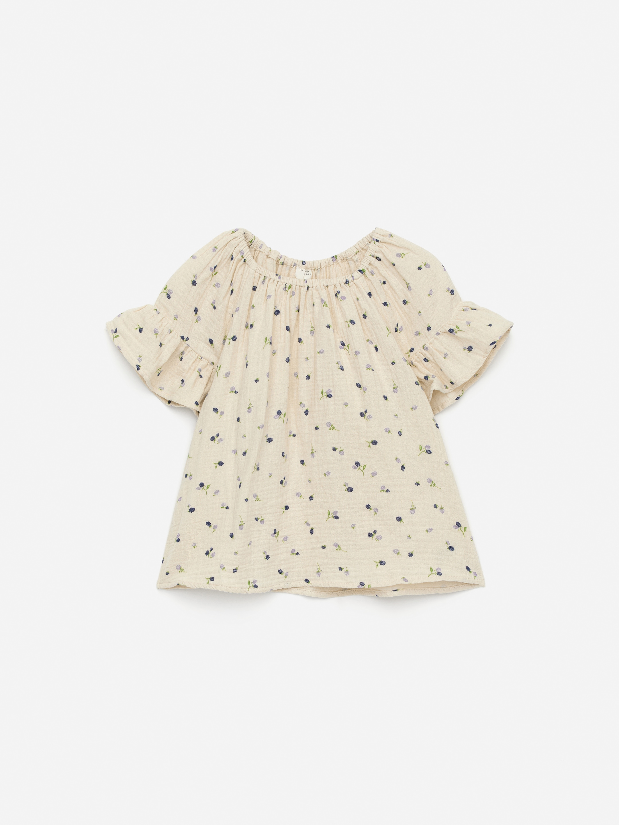 Visualizza immagine più grande: Blusa con maniche con gala - Beige/More - BAMBINO | H&M IT 1