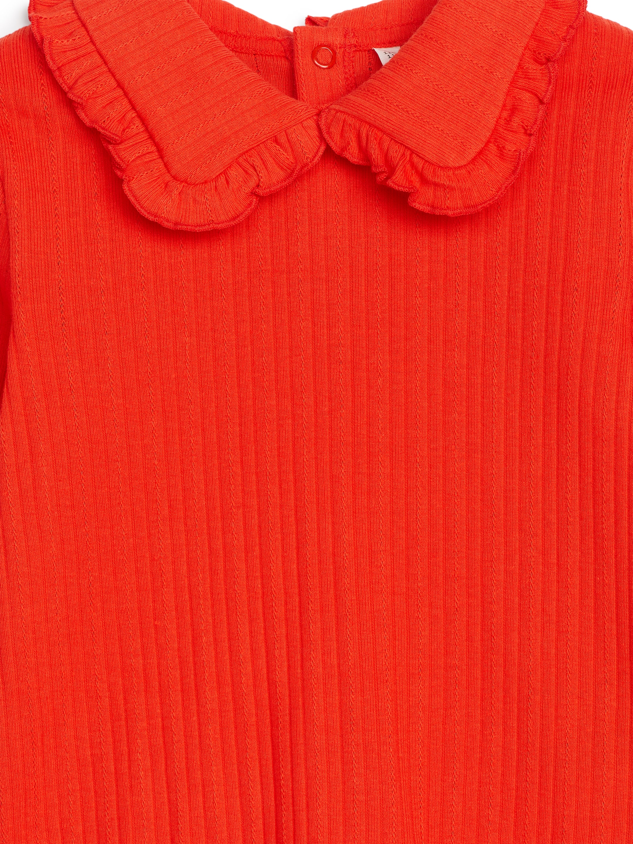 Pointelle-Oberteil mit Rüschenkragen - Knallrot - Regular Fit - Kinder - StillMedia/DescriptiveDetail - 2