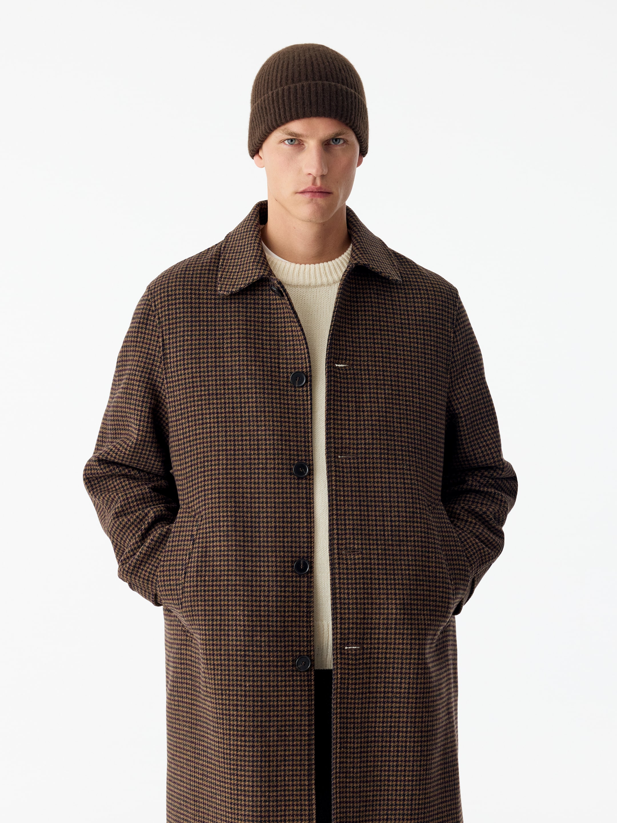 Cashmere-Wool Beanie - Dark Brown - men - StillMedia/Lookbook - 6