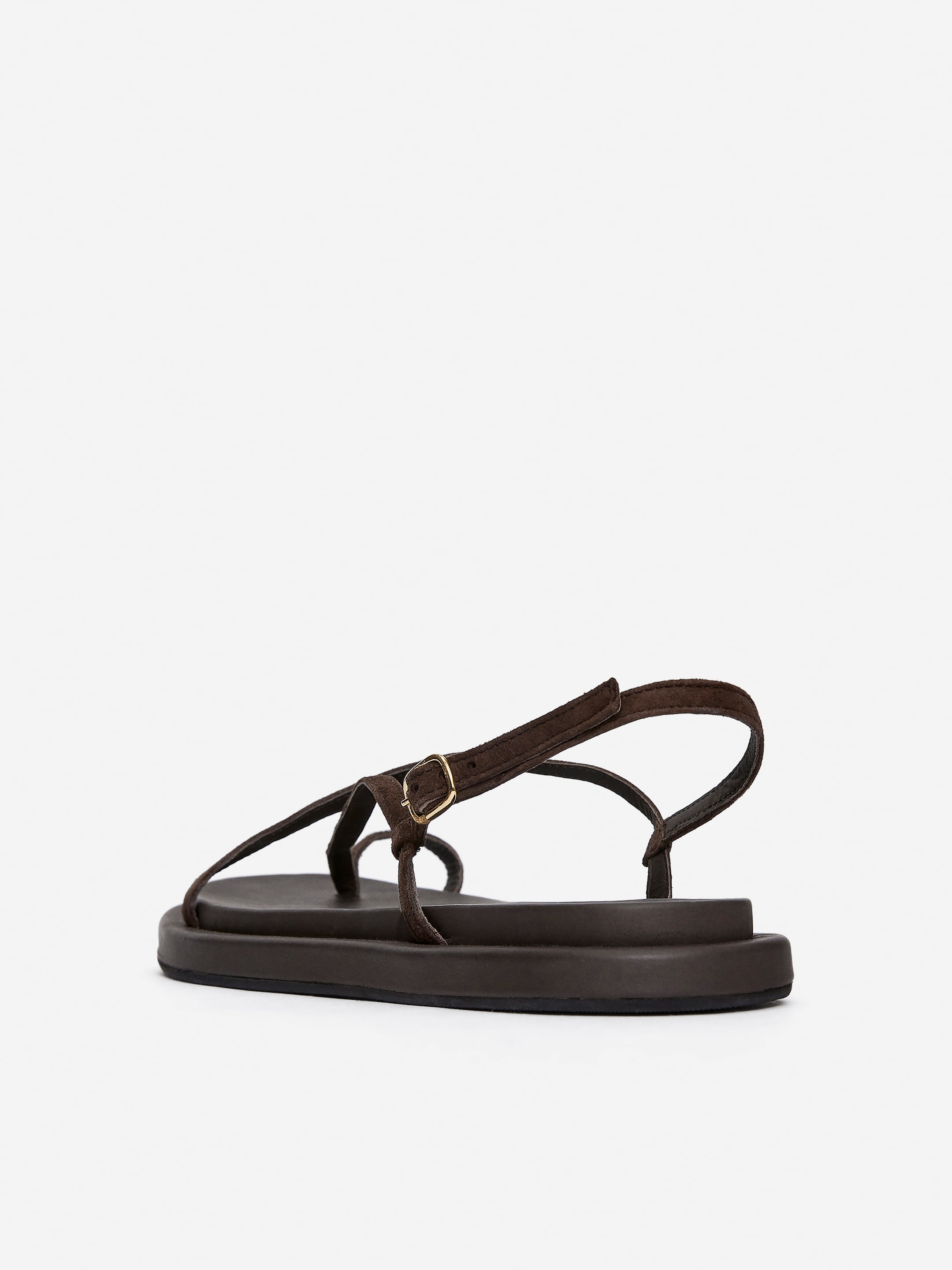 Suede Strap Sandals - Brown - Women - StillMedia/DescriptiveStillLife - 3
