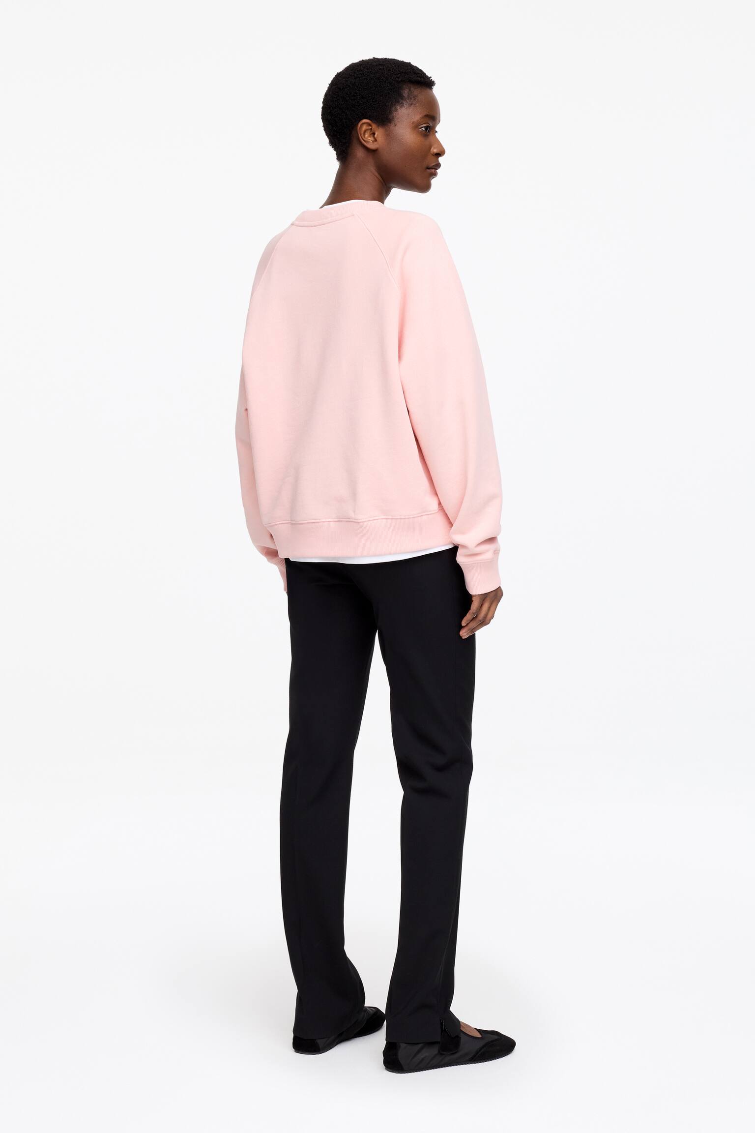 Sweatshirt i French terry - Rosa/Brun/Blå/Mörkbrun/Ljusturkos/Gråmelerad/Röd/Ljusbeige - 5