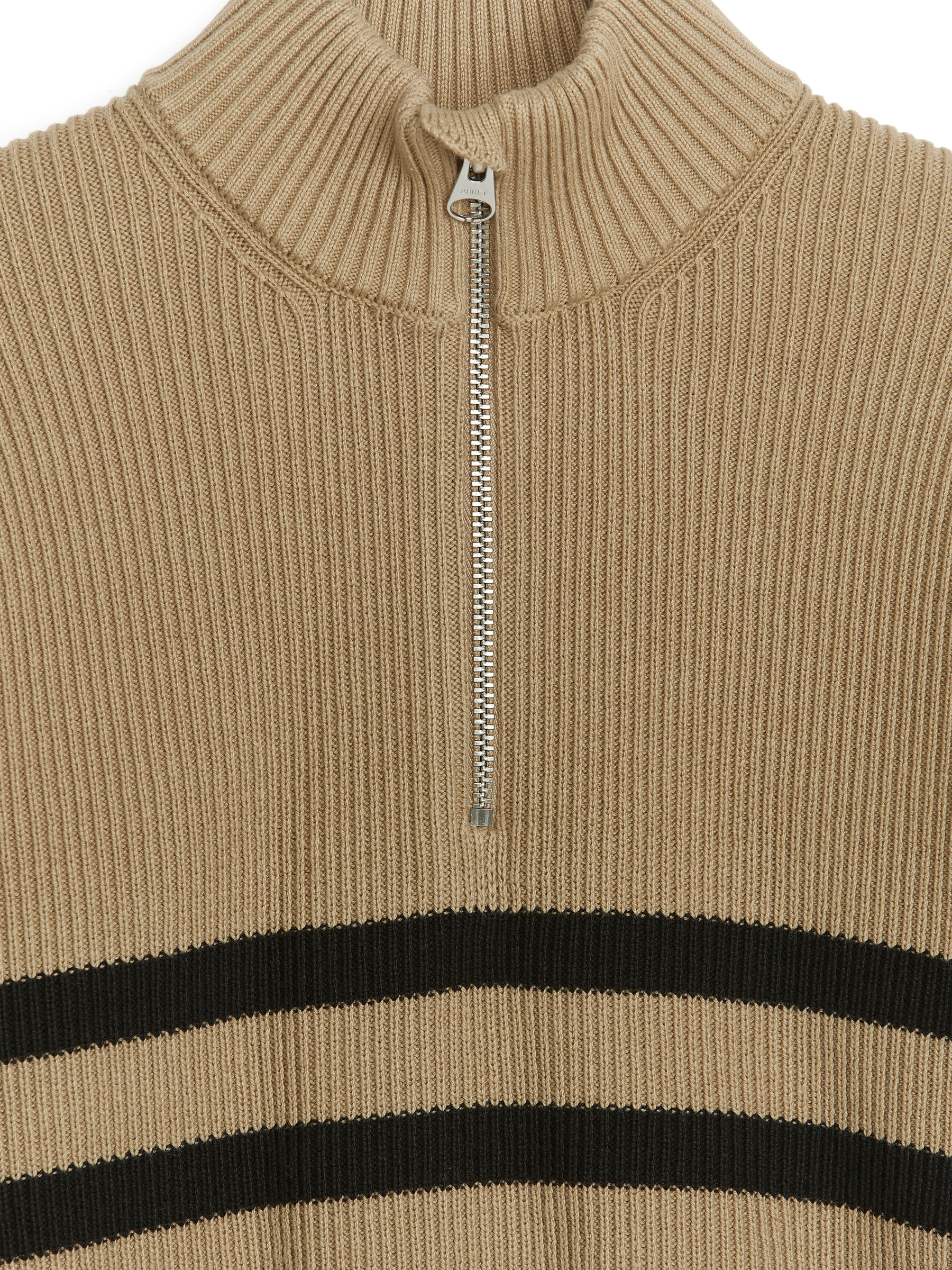 Half-Zip Striped Jumper - Beżowy/Czarny - Fason normalny - Children - StillMedia/DescriptiveDetail - 3