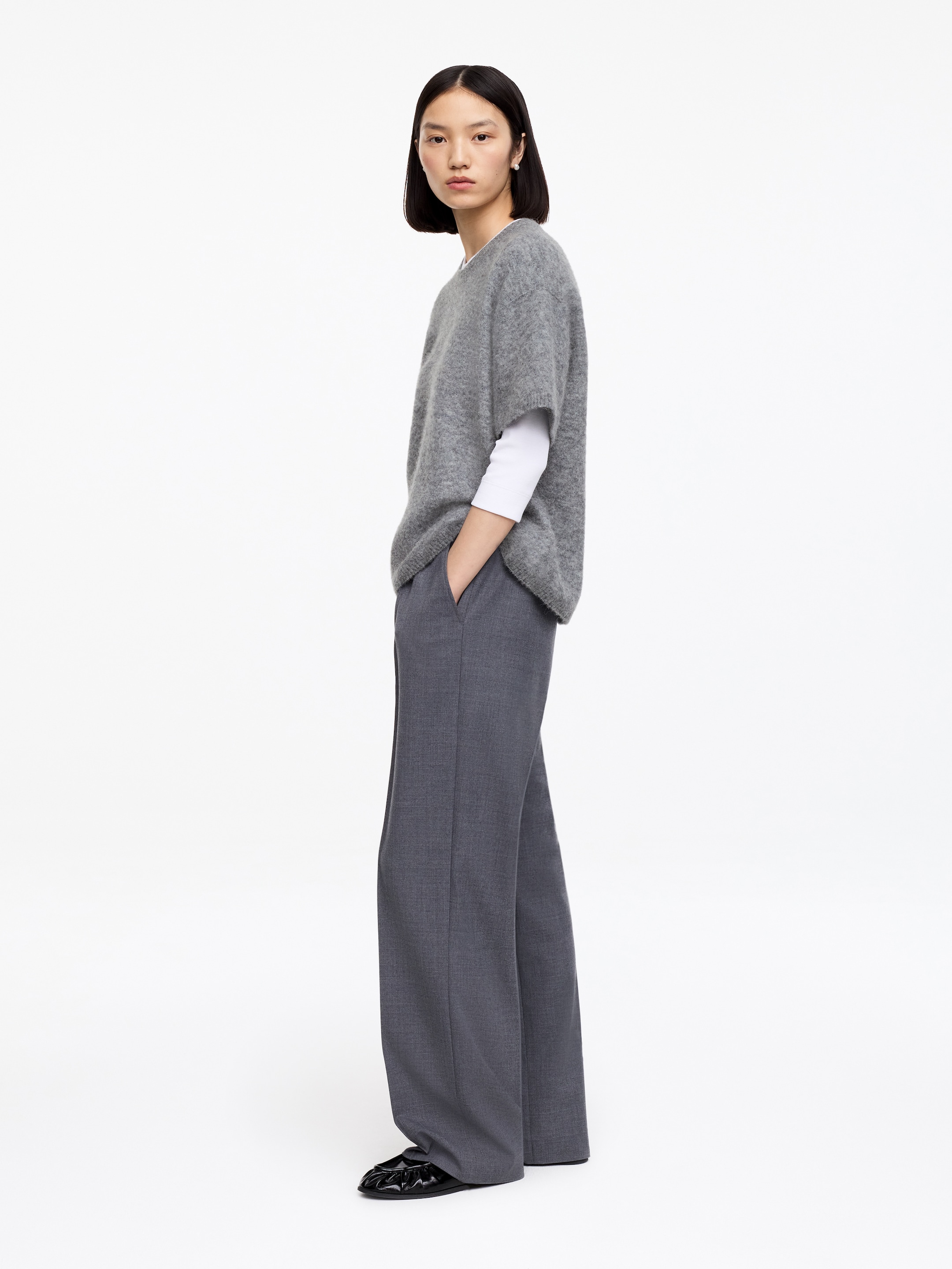 Jersey de mezcla de lana y alpaca - Gris - Oversized - Women - StillMedia/Lookbook - 11