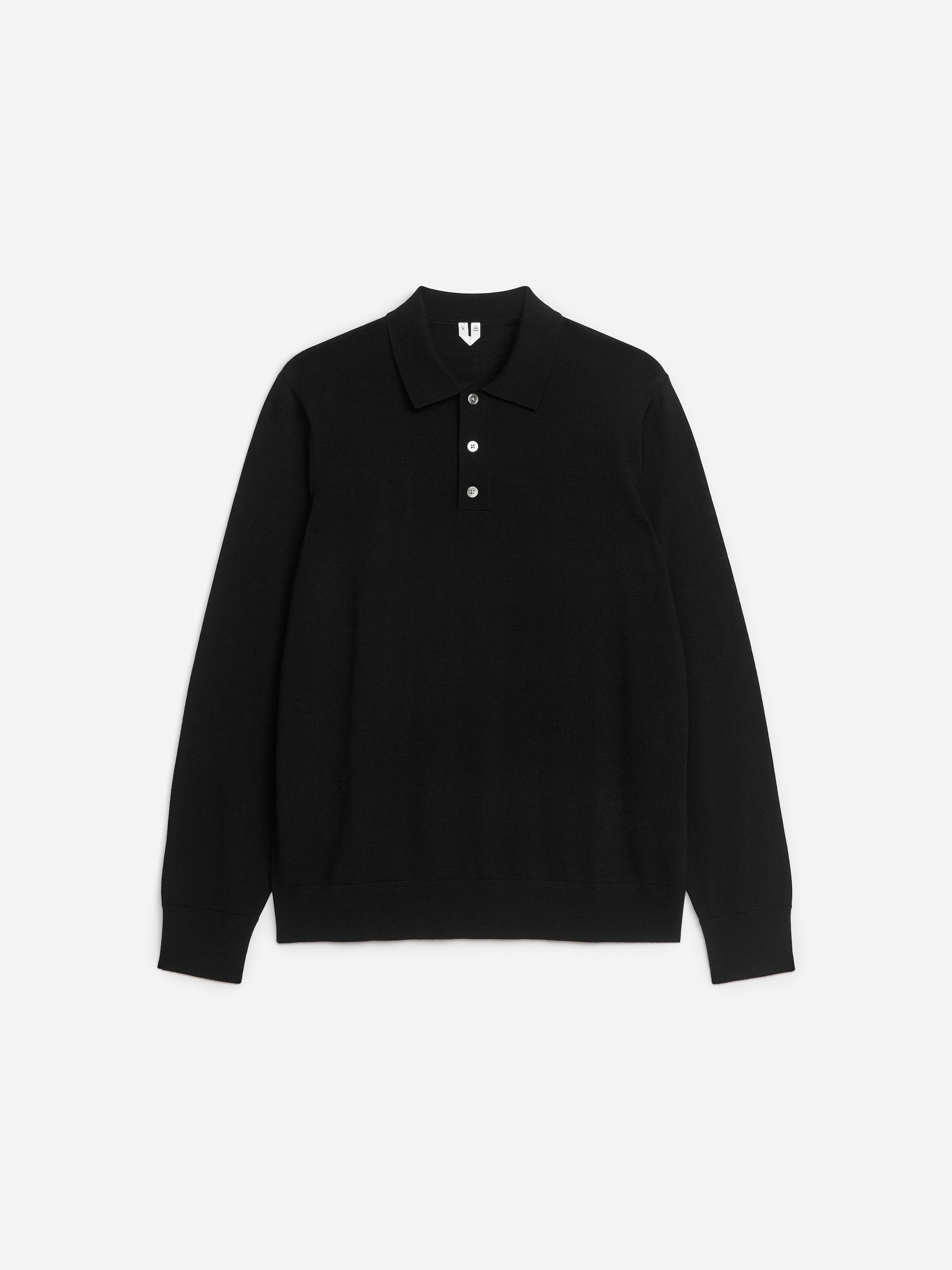 Grösseres Bild ansehen: Polo aus Merinowolle - Schwarz - HERREN | H&M CH 6