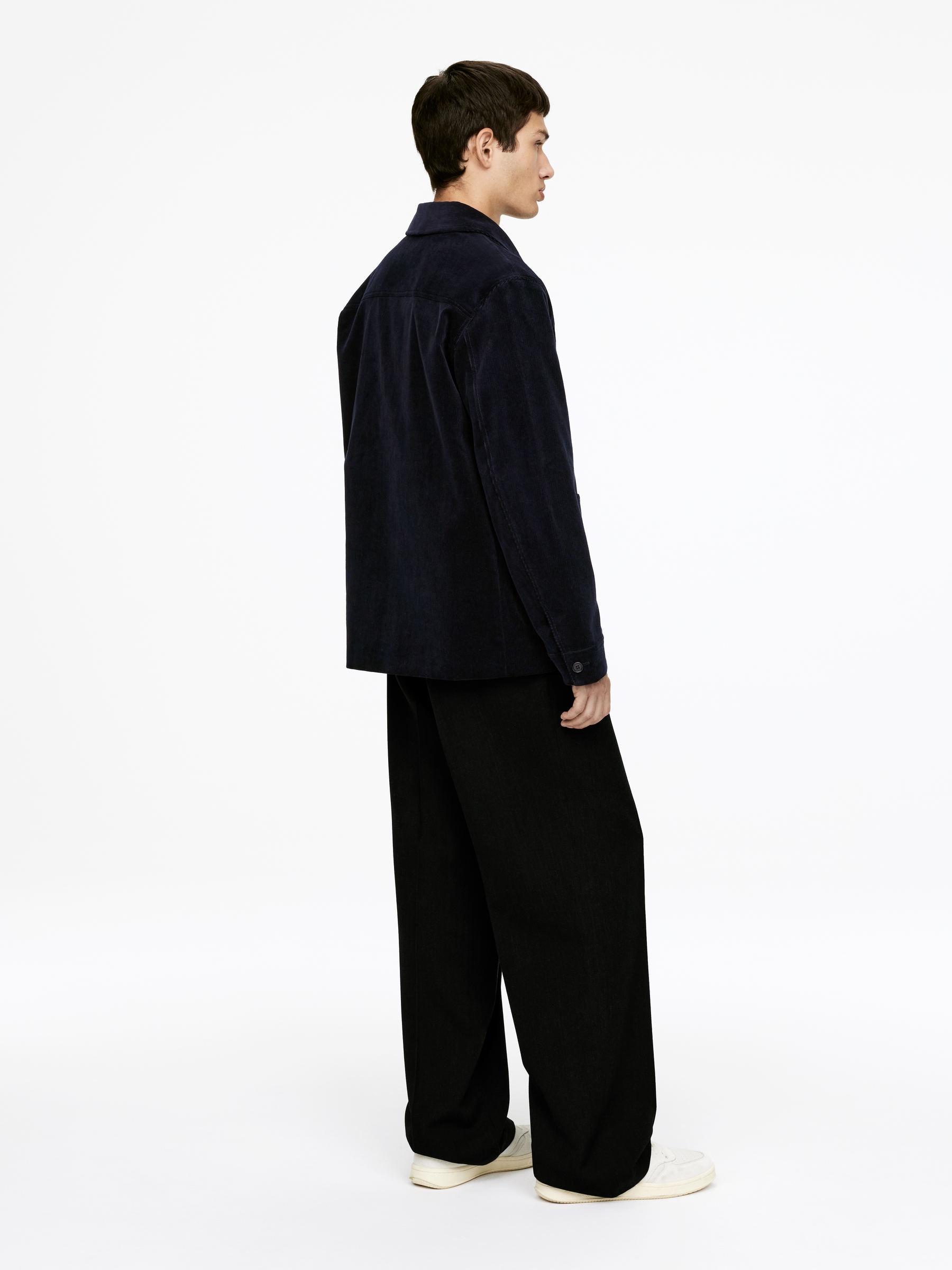 Corduroy Utility Jacket - Dark Blue - Loose fit - Men - StillMedia/Lookbook - 6