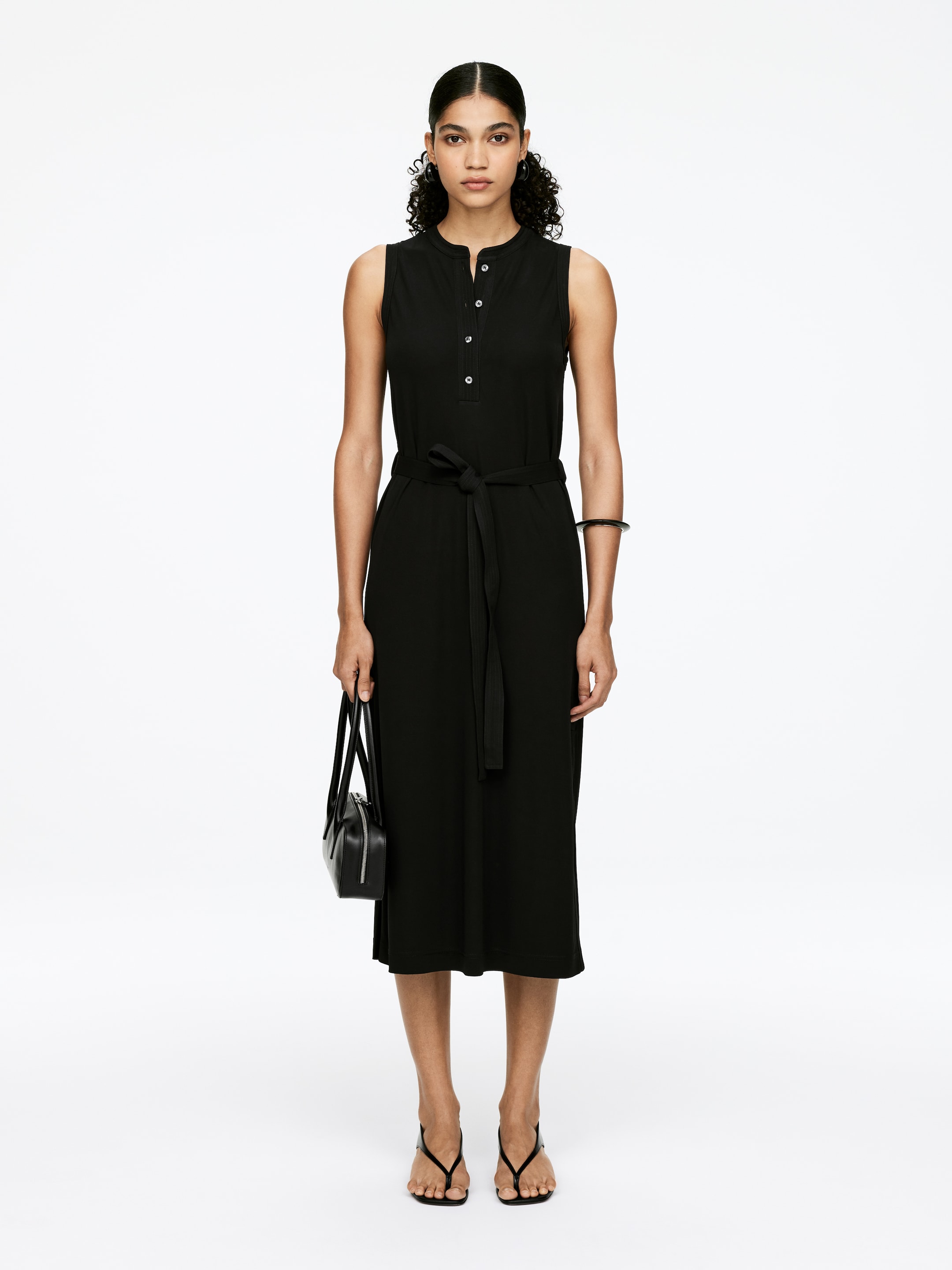 Ingrandisci l'immagine: Stretch Viscose Dress - Black - DONNA | H&M CH 1
