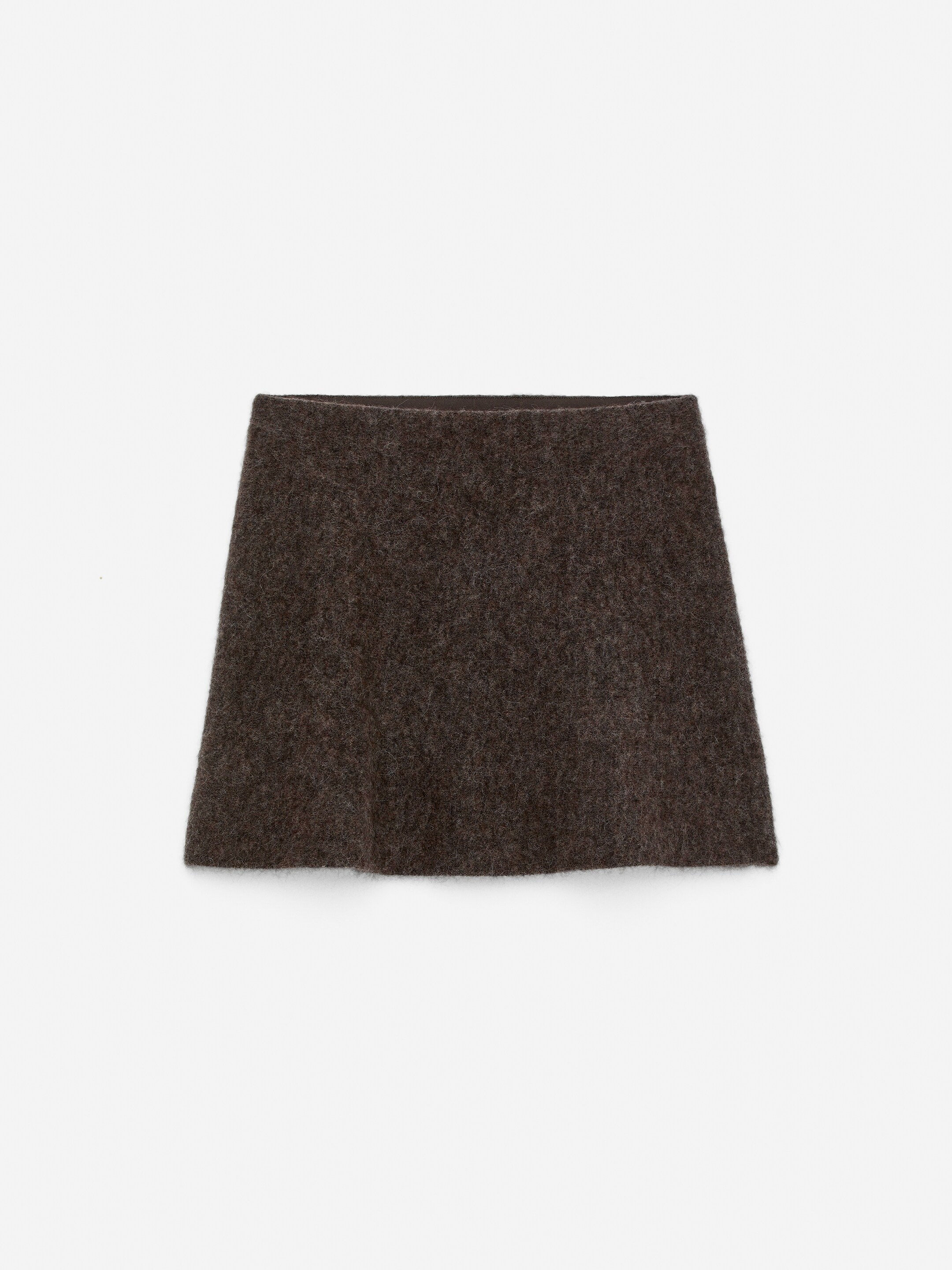View larger image: Alpaca-Wool Blend Skirt - Brown - Ladies | H&M GB 5