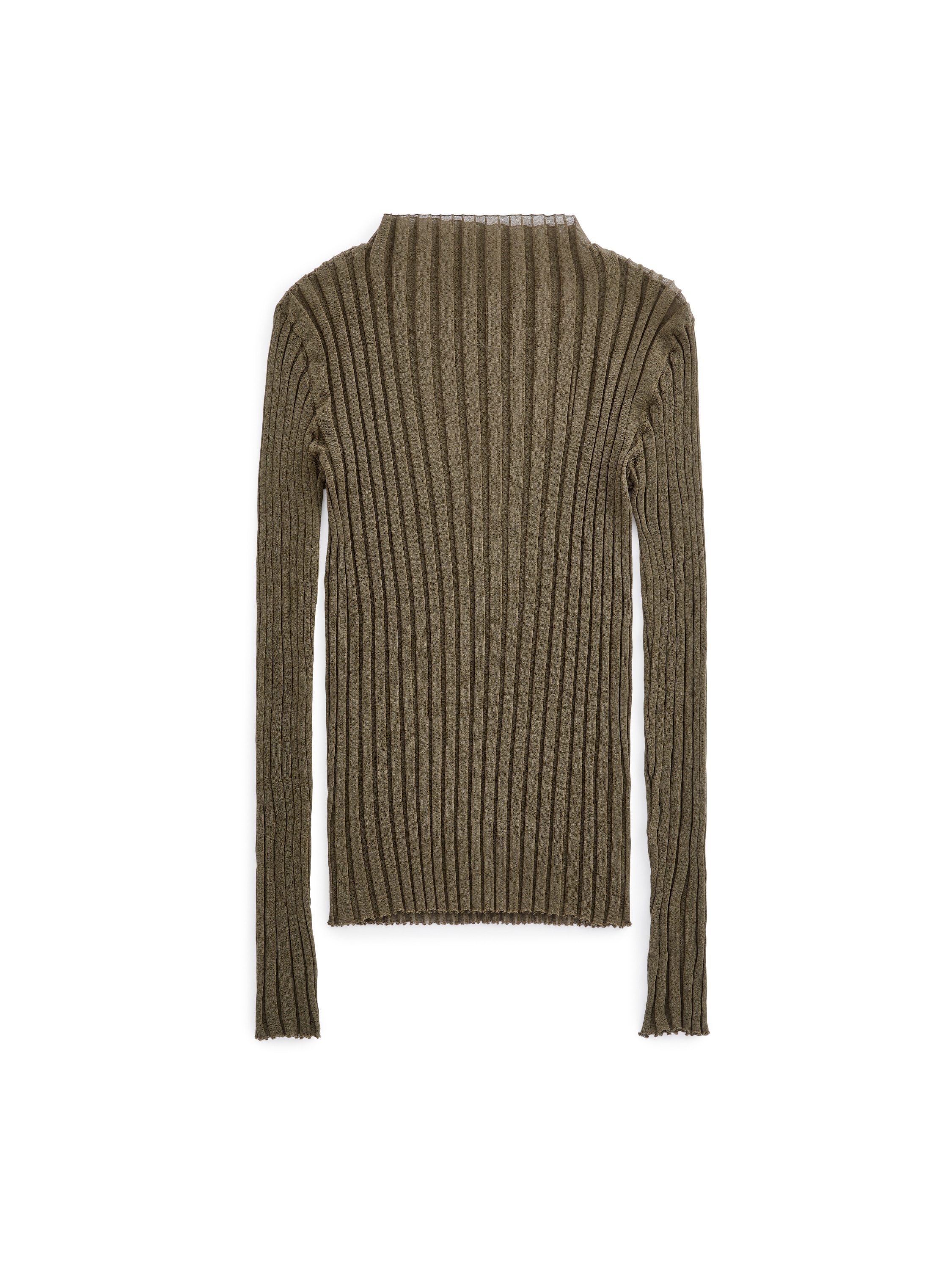 Sheer Rib Top – Brown – ARKET WW