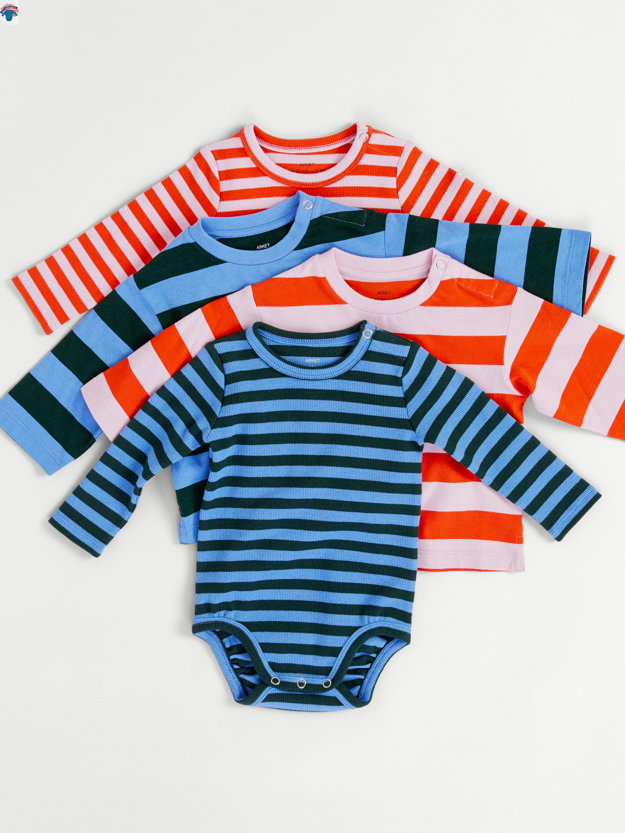 Ribbed Long-Sleeve Bodysuit - Pink/Red - Children - StillMedia/Environmental - 1