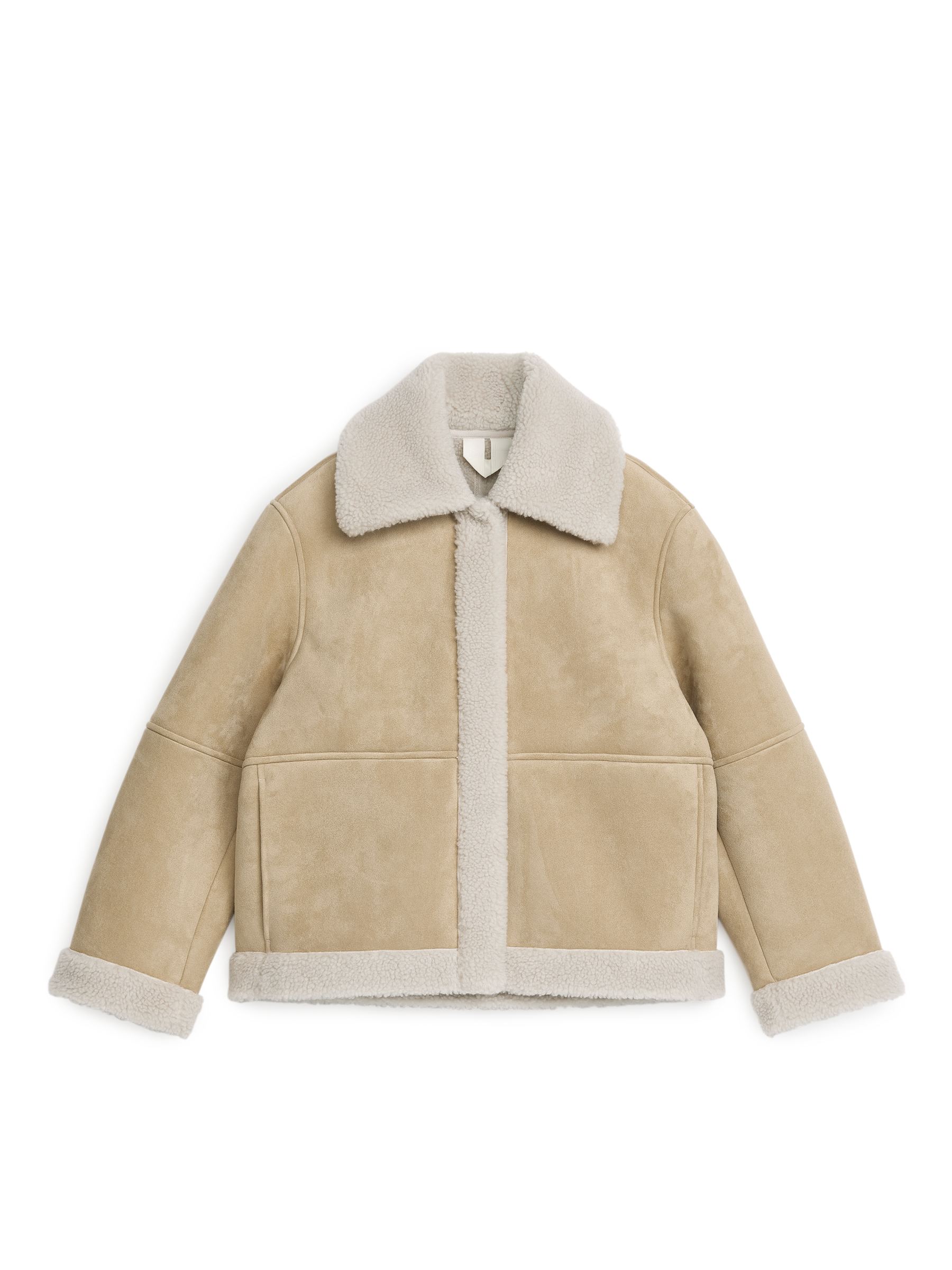 Faux Fur Moleskin Jacket - Beige - Women - StillMedia/DescriptiveStillLife - 4