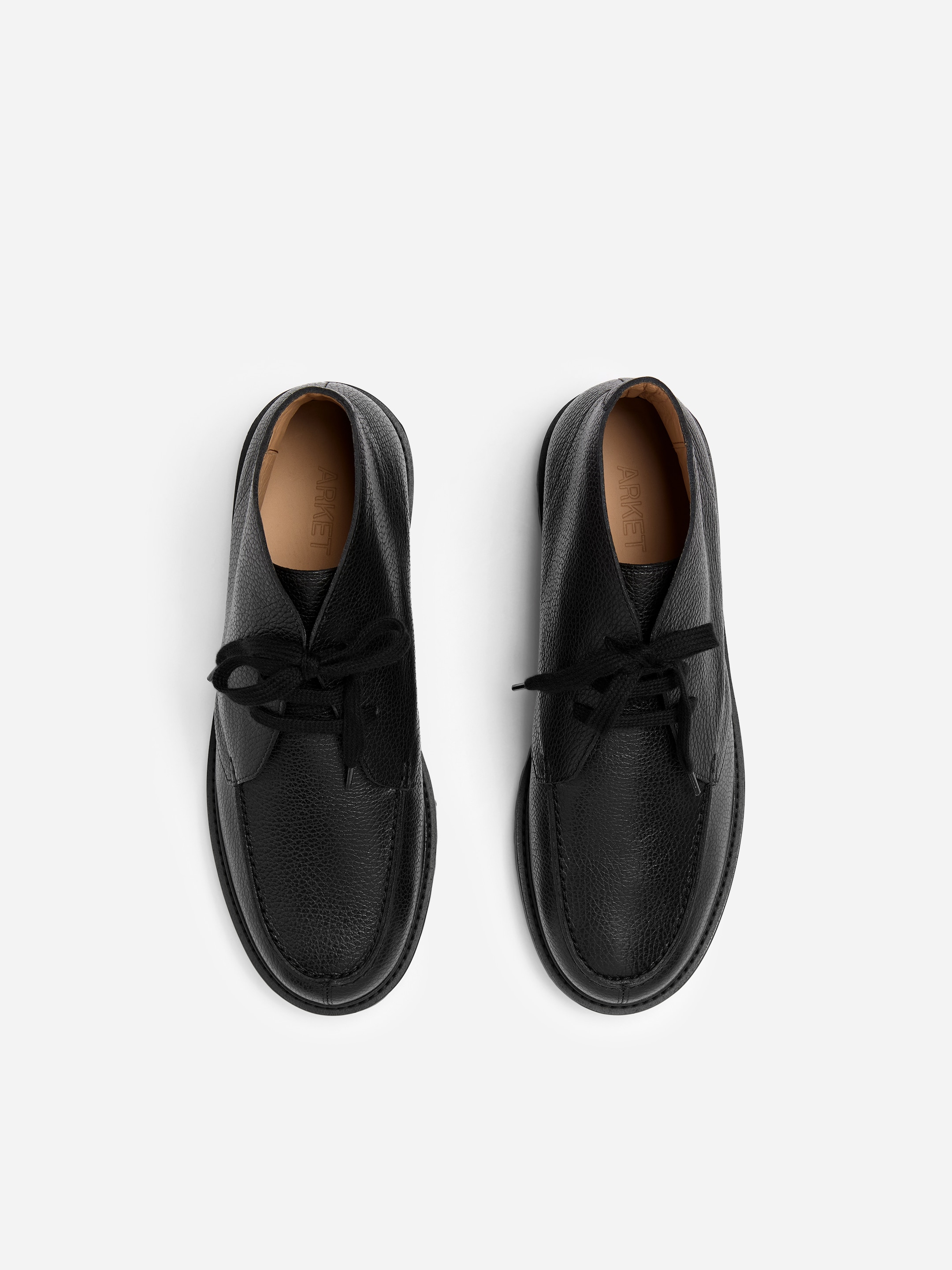 Leather Chukka Boots - Czarny - men - StillMedia/DescriptiveStillLife - 2