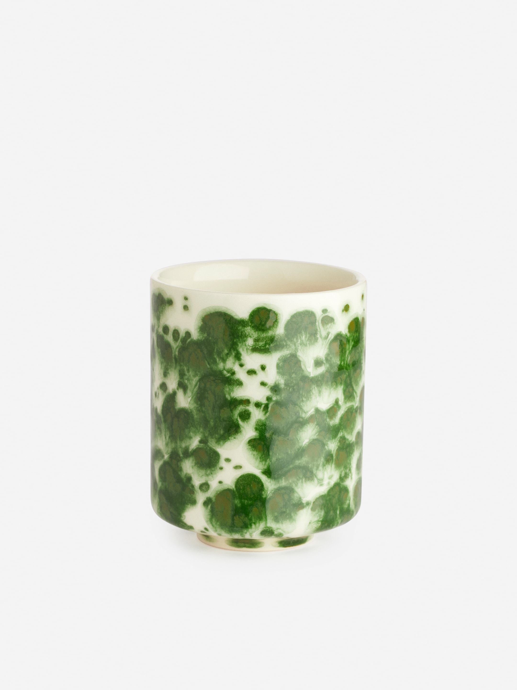 Vis større bilde: Stoneware Cups Set of 2 - Off-white/grønn - Home All | H&M NO 2