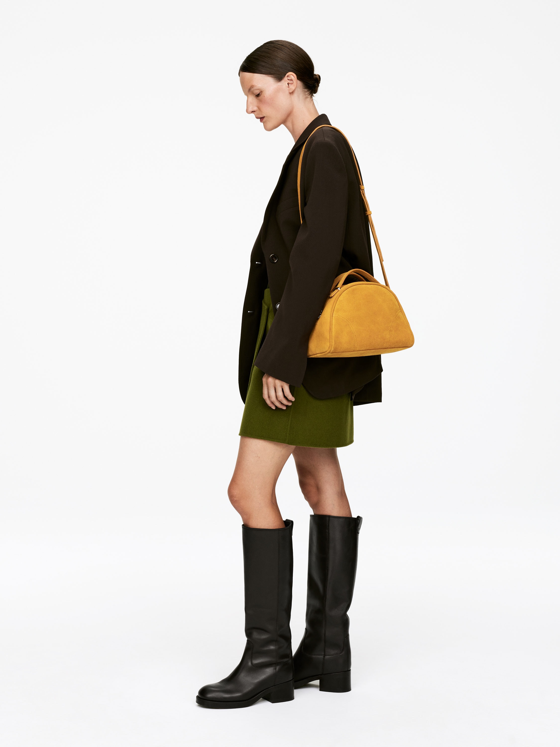 Suede Crossbody Bag - Yellow - Women - StillMedia/Lookbook - 7