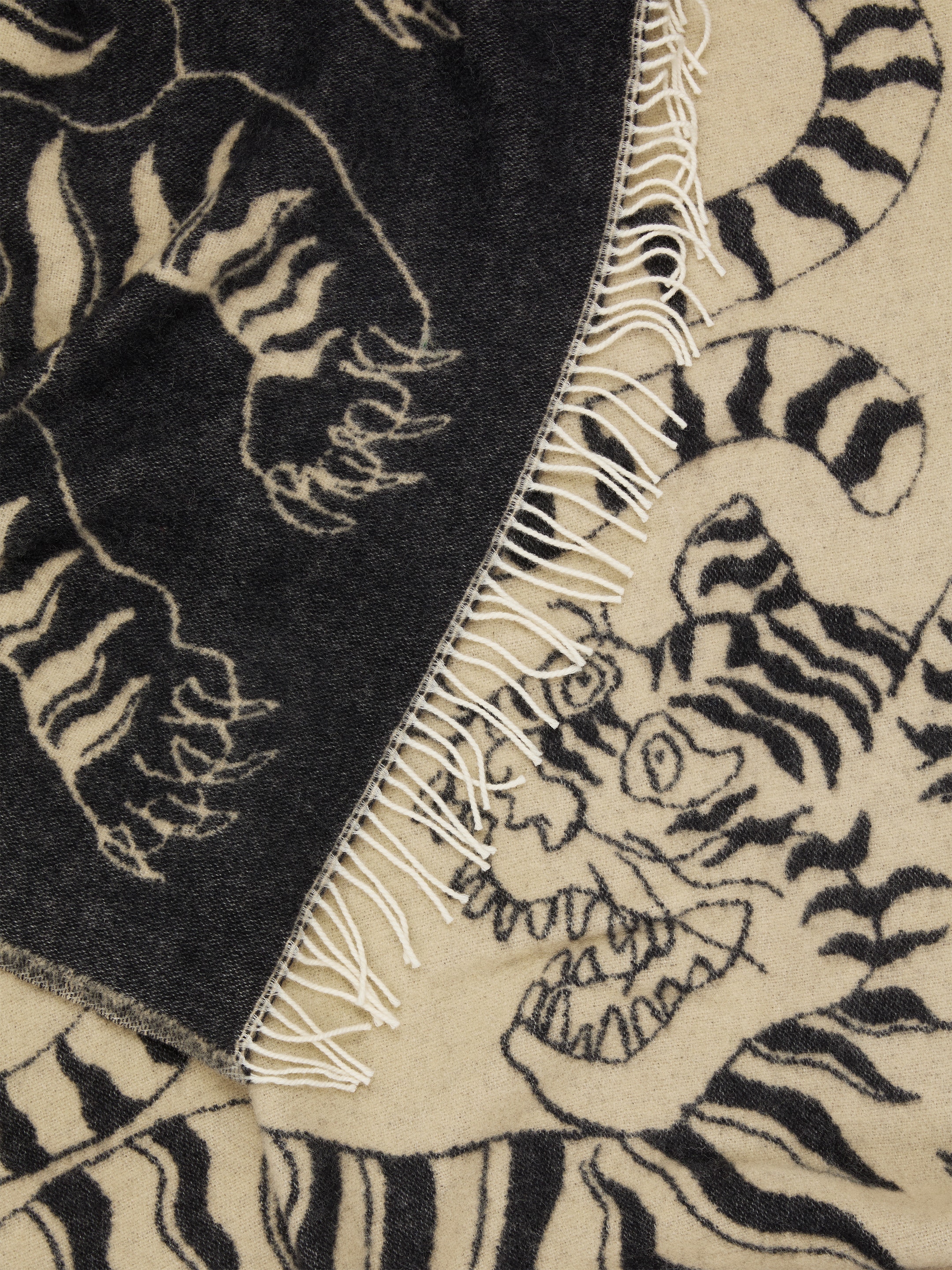 Klippan Wool Blanket - Beige/Black - homeware - StillMedia/DescriptiveDetail - 2