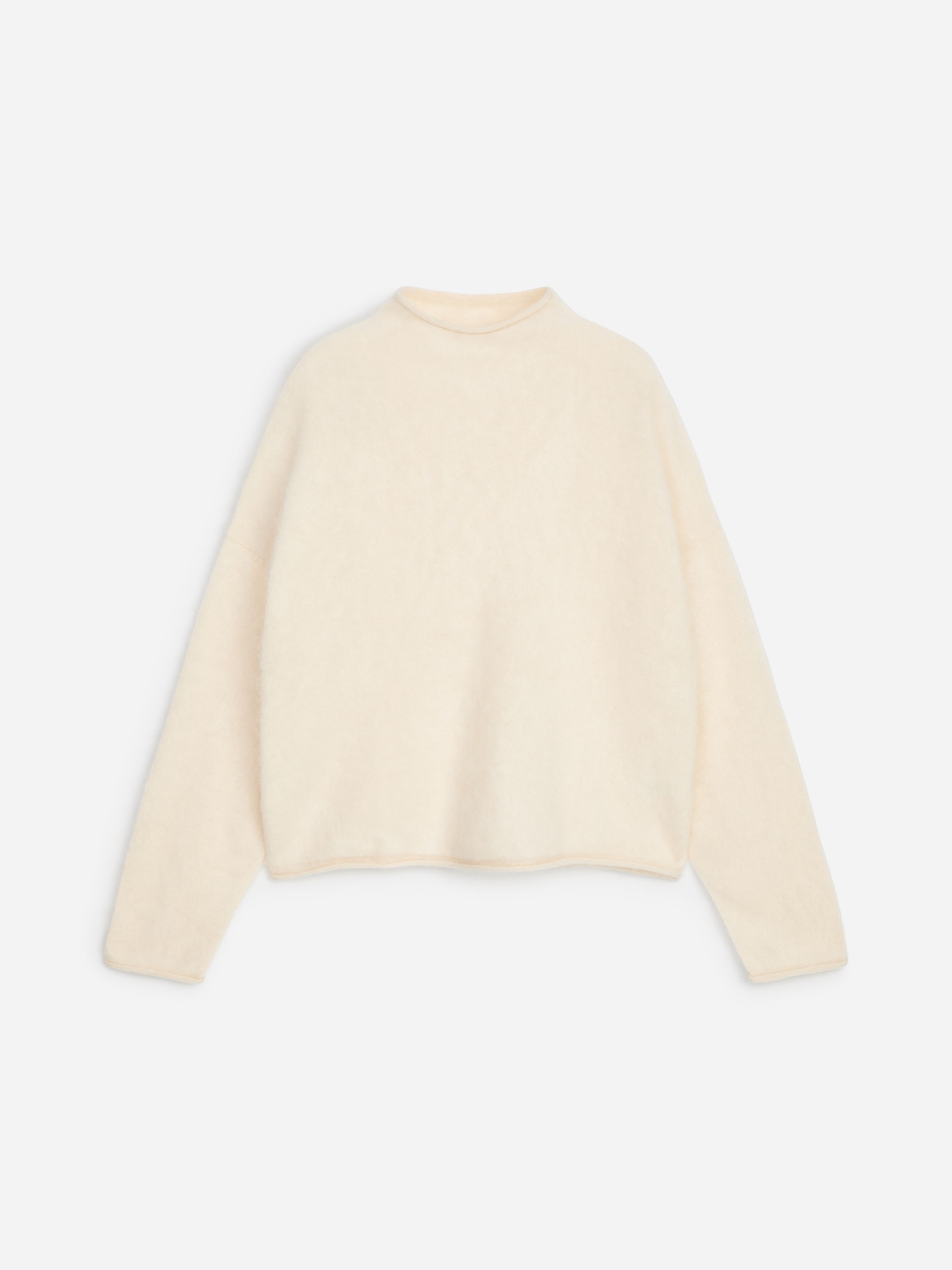Rollkragenpullover aus reinem Kaschmir - Cremeweiß - Relaxed Fit - women - StillMedia/DescriptiveStillLife - 1