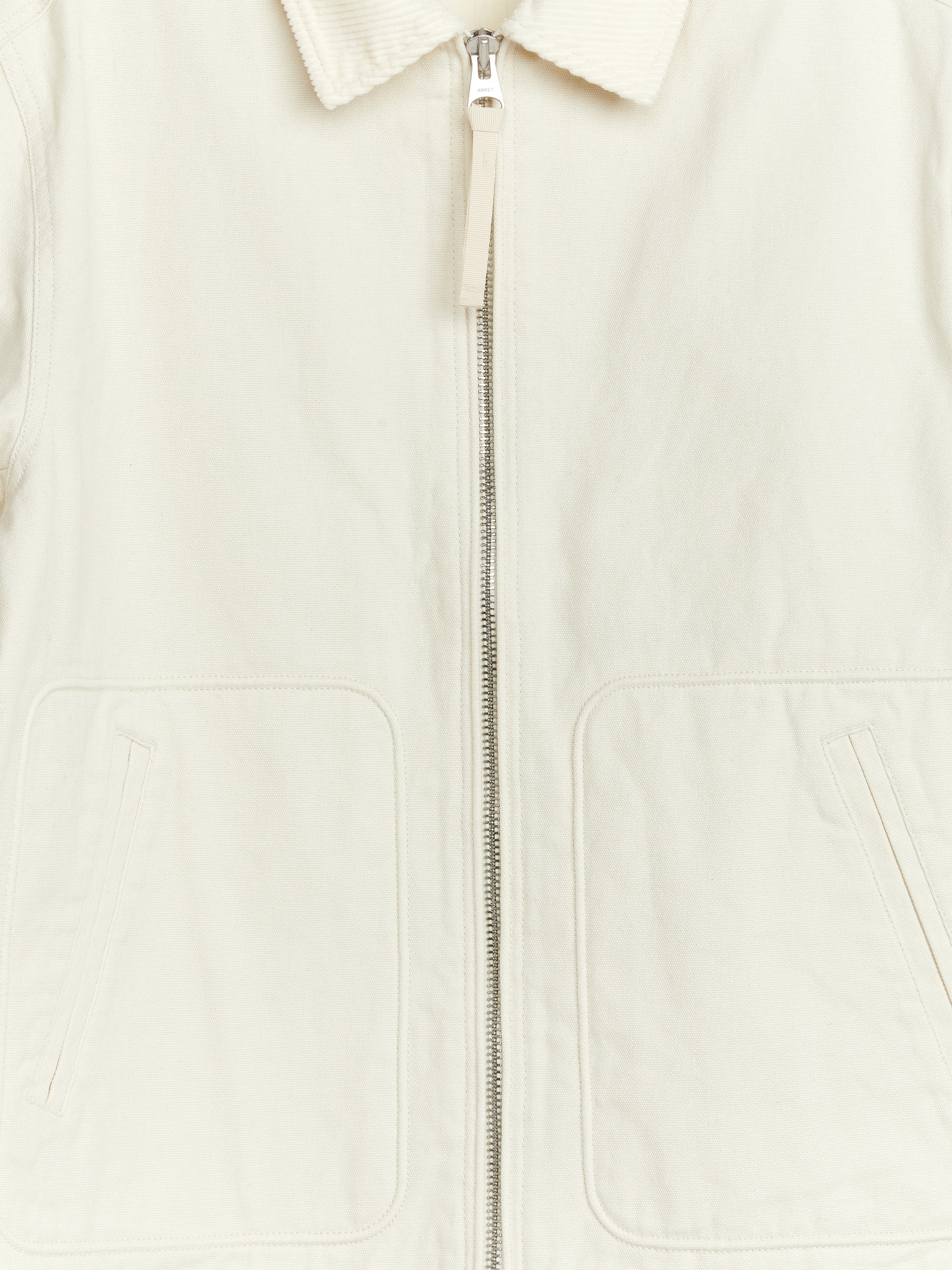 Jacka i bomullscanvas - Off-white - Relaxed fit - Men - StillMedia/DescriptiveDetail - 2